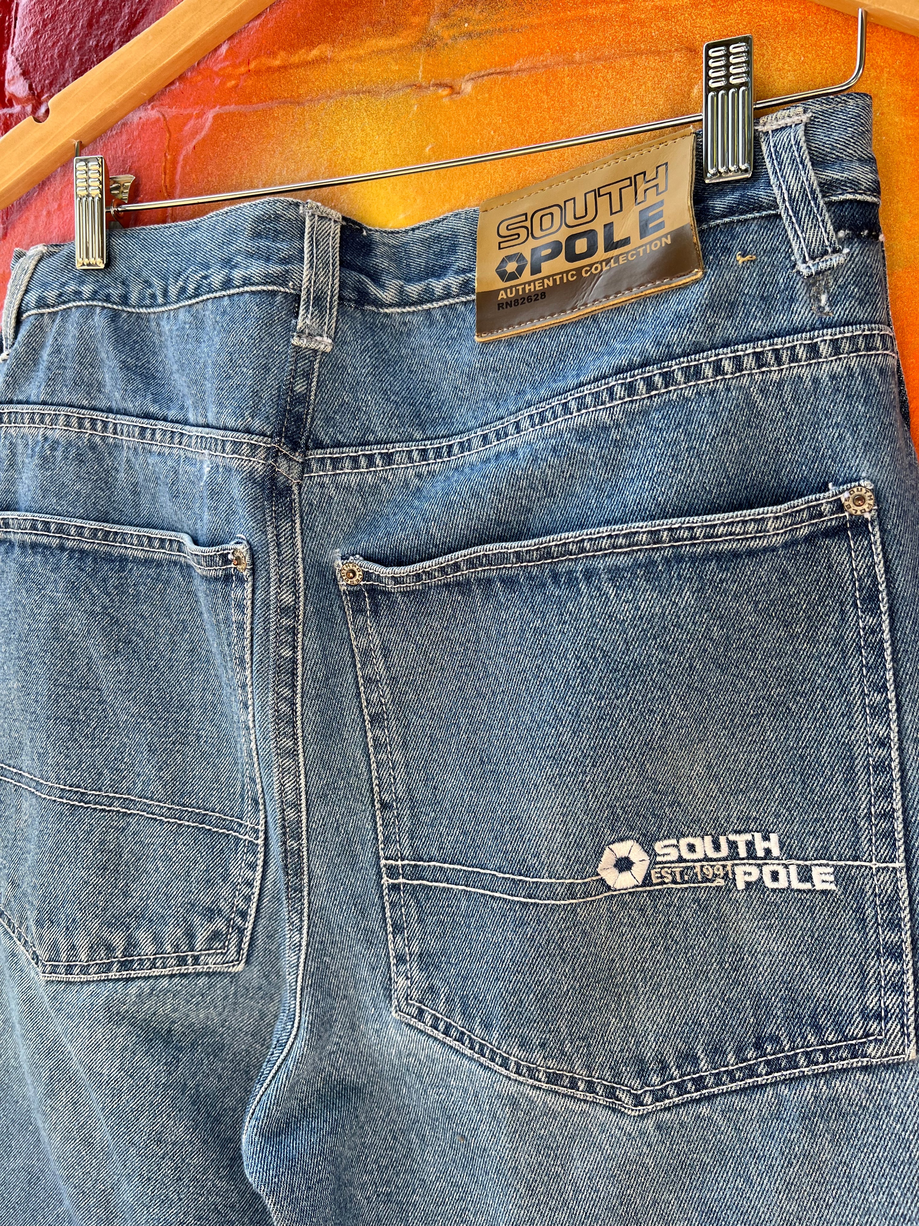 32 - South Pole Blue Denim Shorts