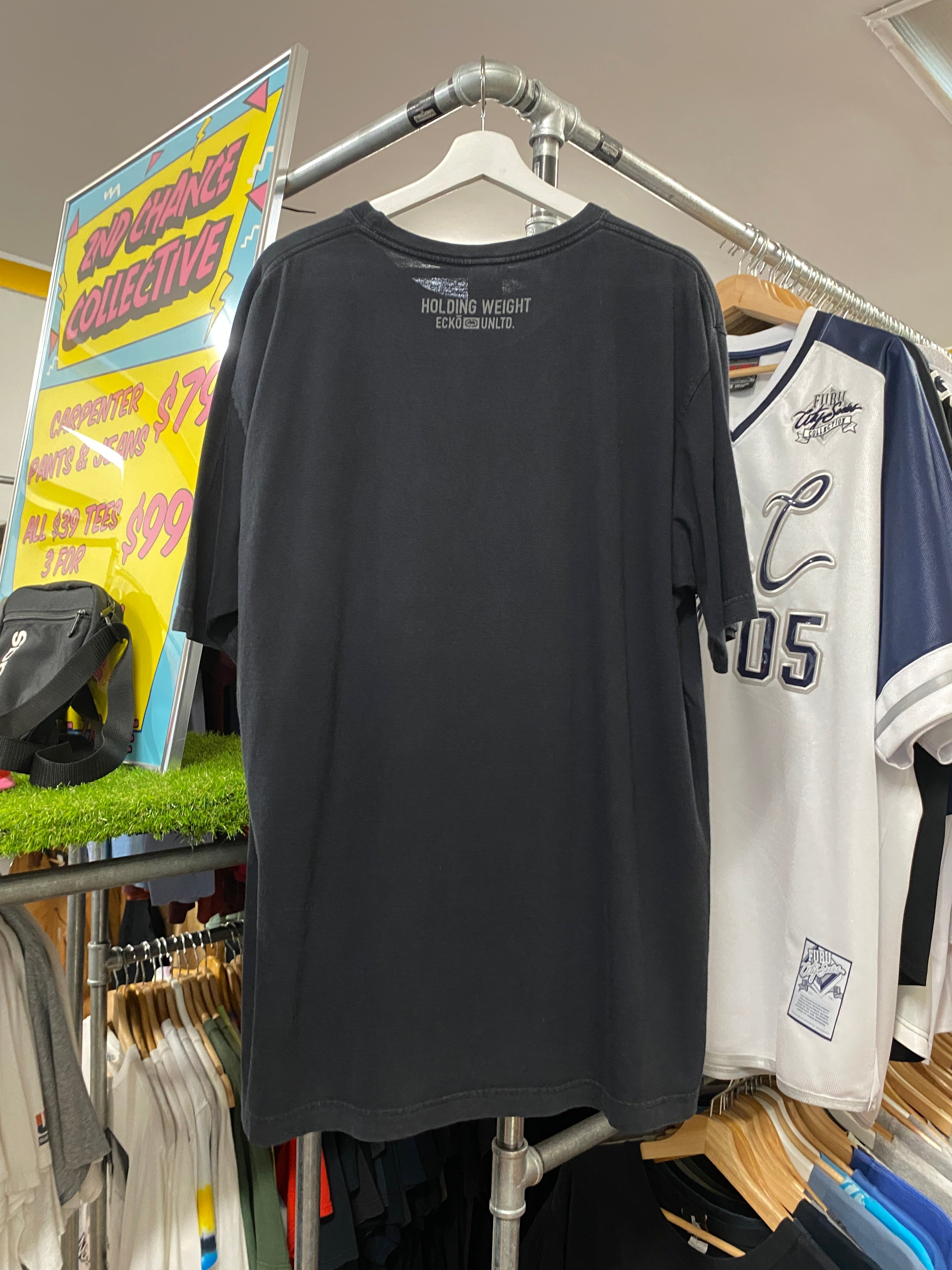 XL - Ecko Unltd Holding Weight $ Black Tee