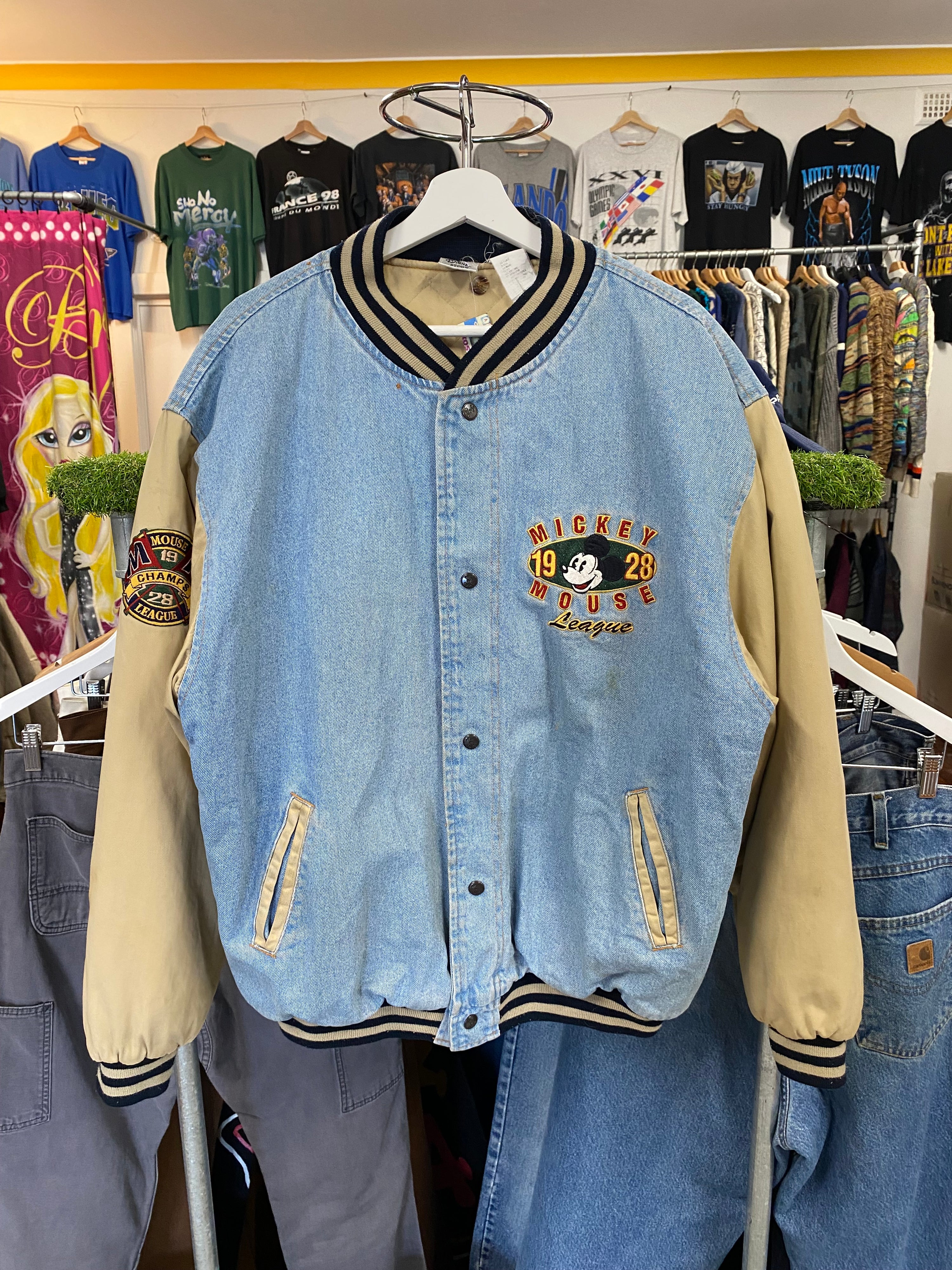 [XL] Vintage Mickey Heavy Embroidered Jacket