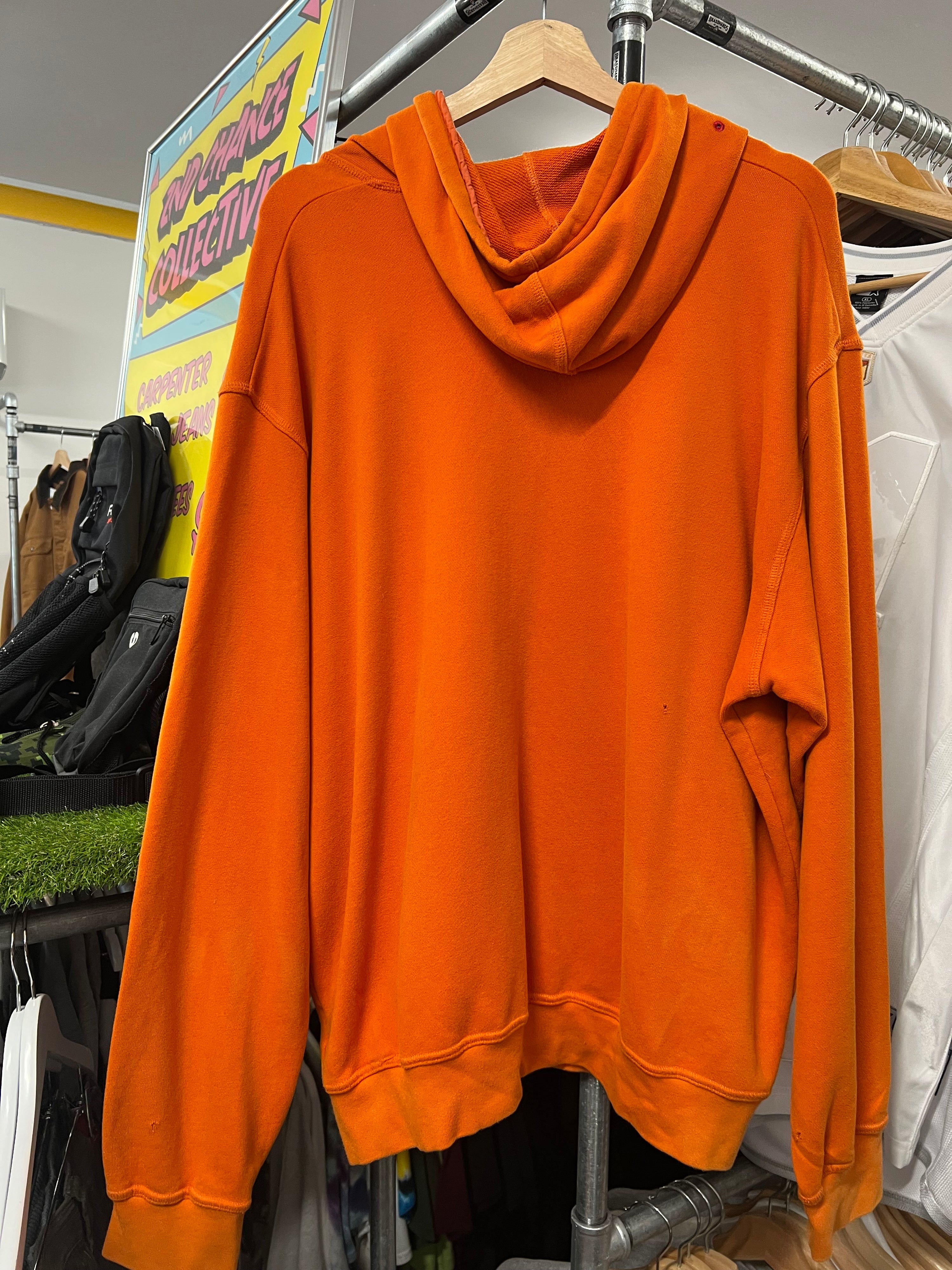 L - 2000s Nike Int'l Orange 2 Pocket Full Zip Hoodie