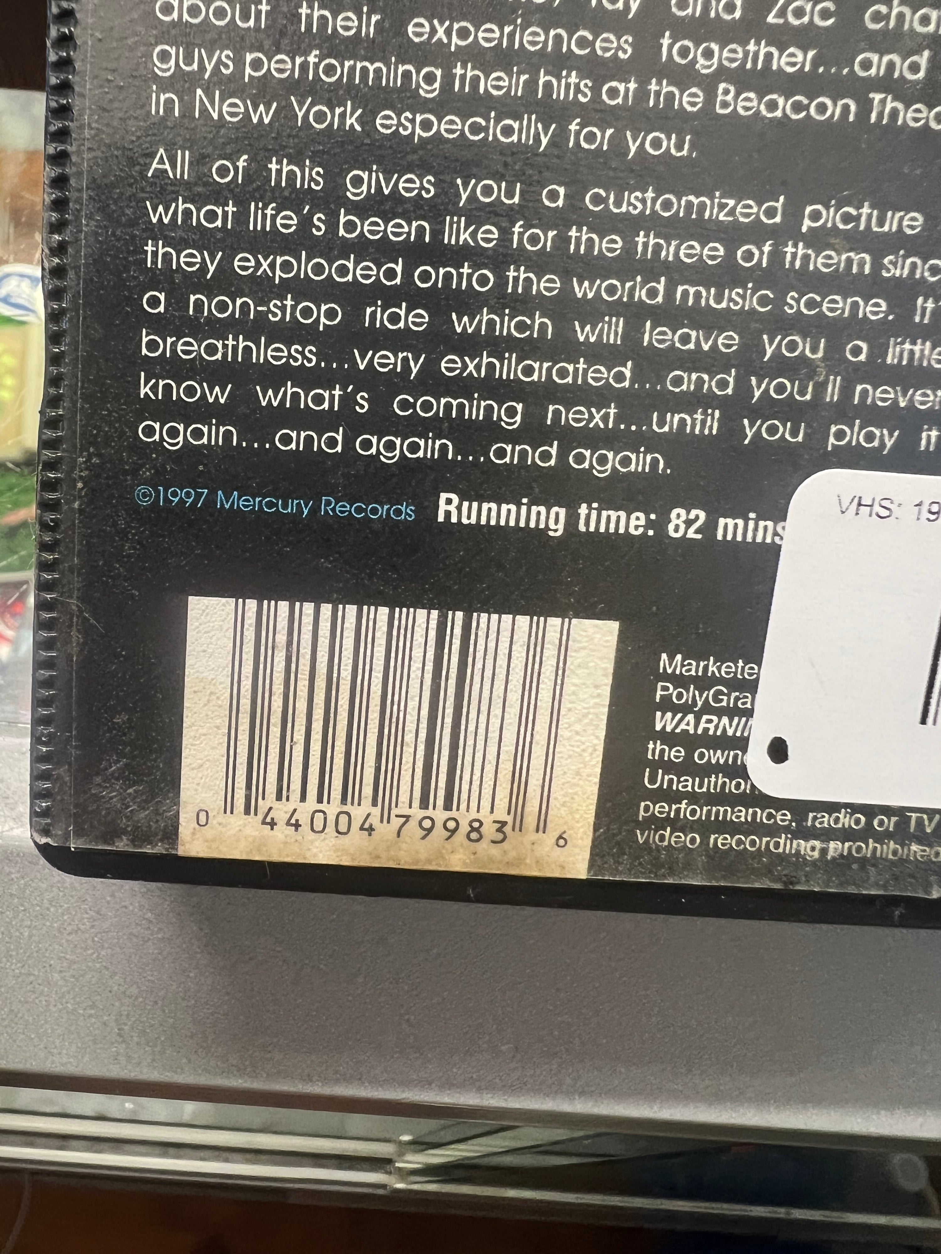 VHS: 1997 Hanson: Tulsa, Tokyo & The Middle Of Nowhere