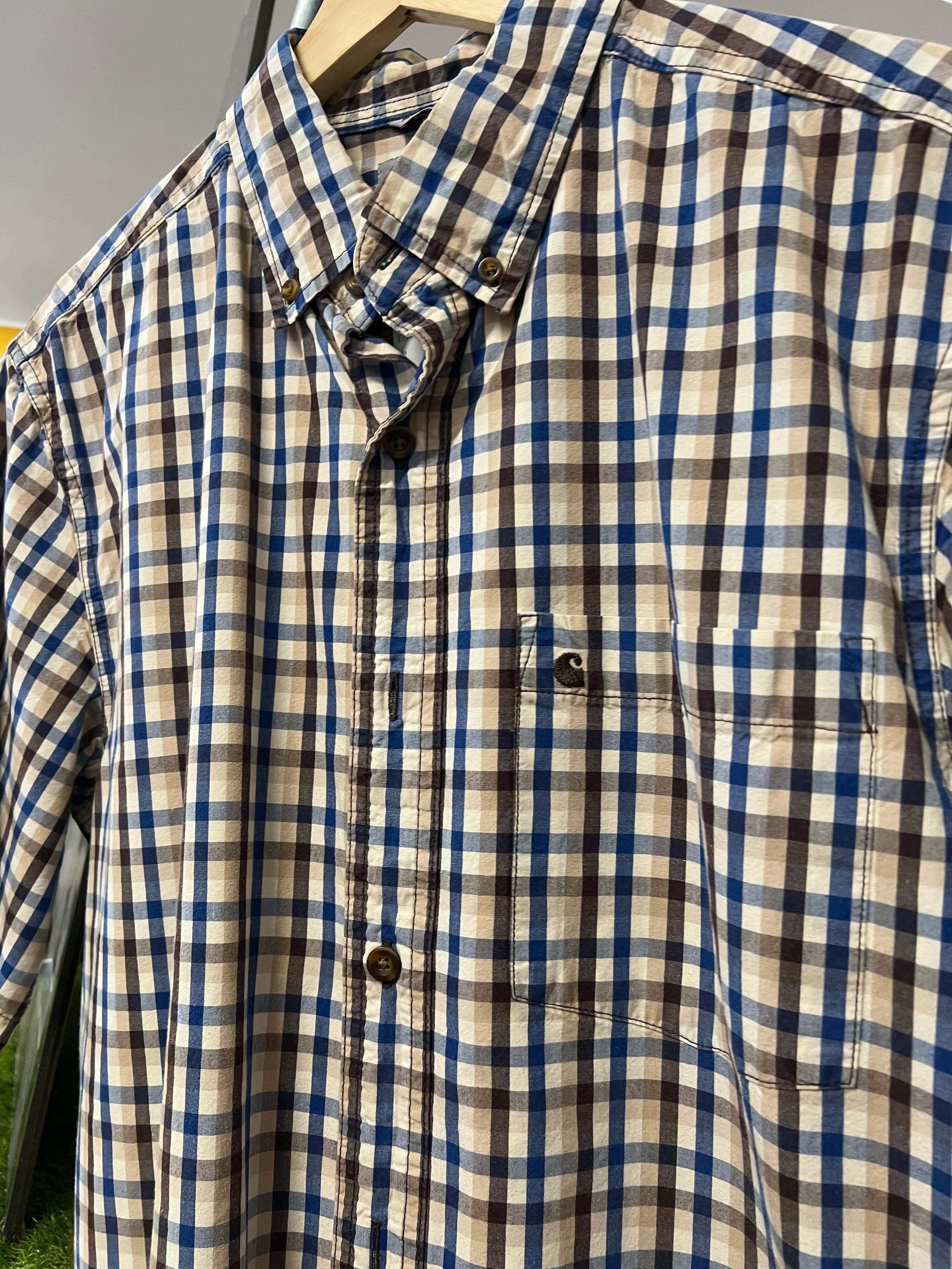 [M] Carhartt Relaxed Small Check SS