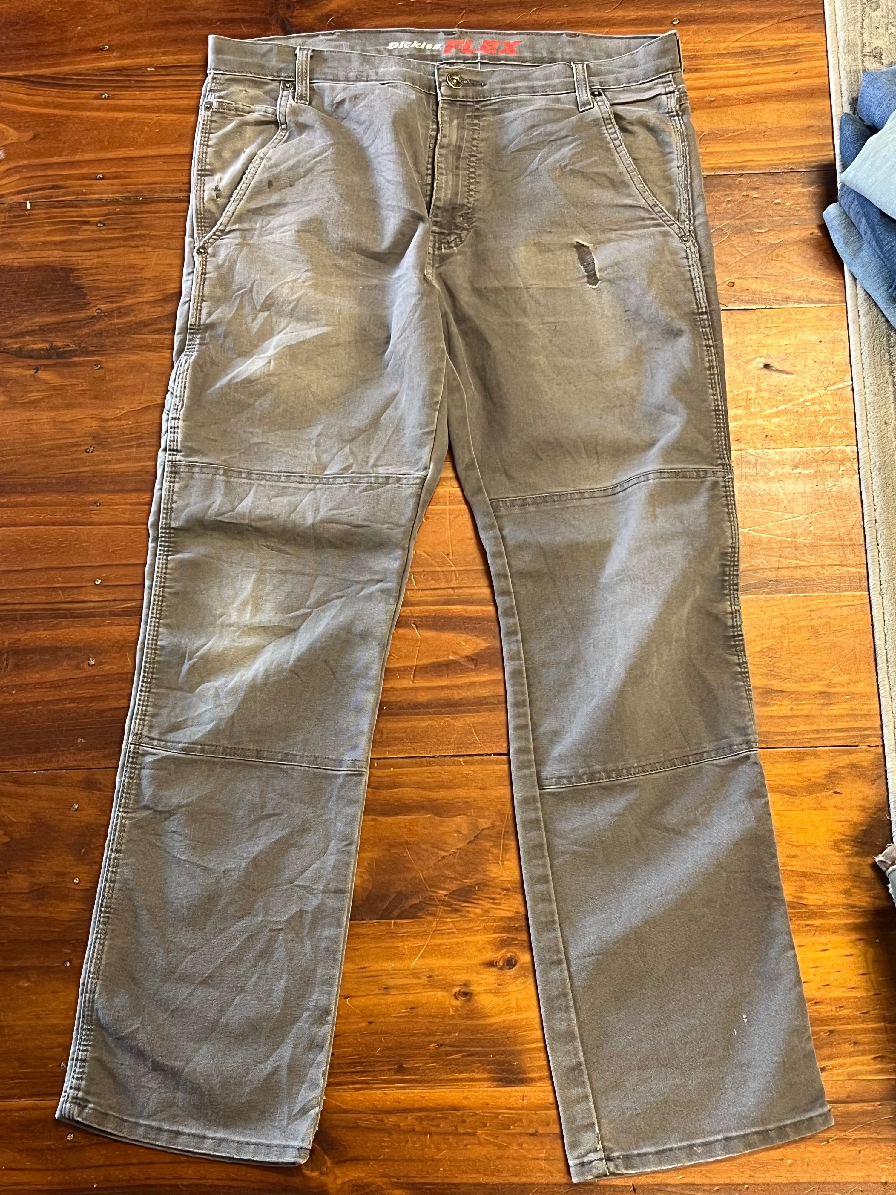 [34] Dickies Flex Grey Work Pants 34x32