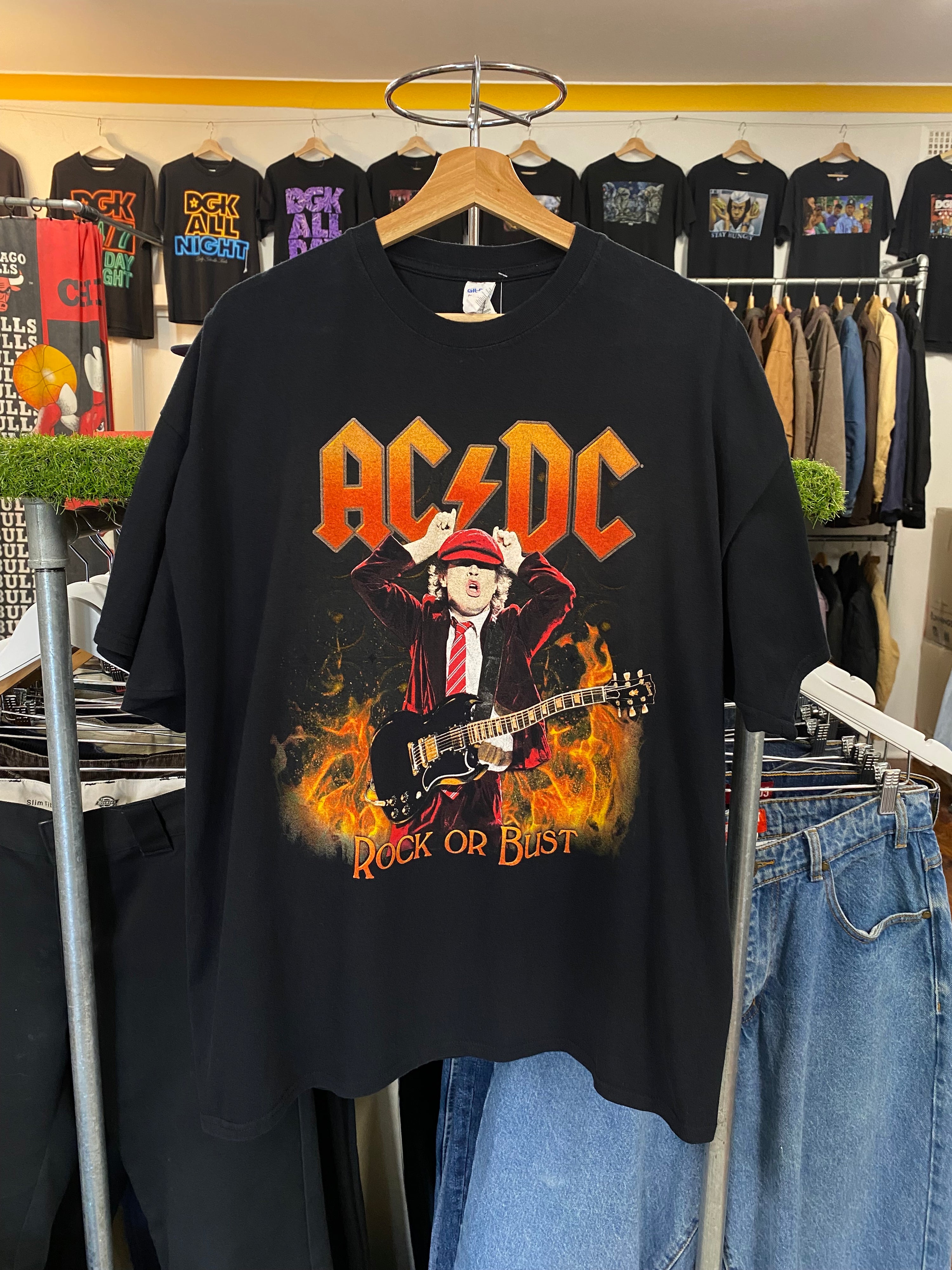 [2XL] 2015 AC/DC Highway To Australia Tour Double Sided tshirt