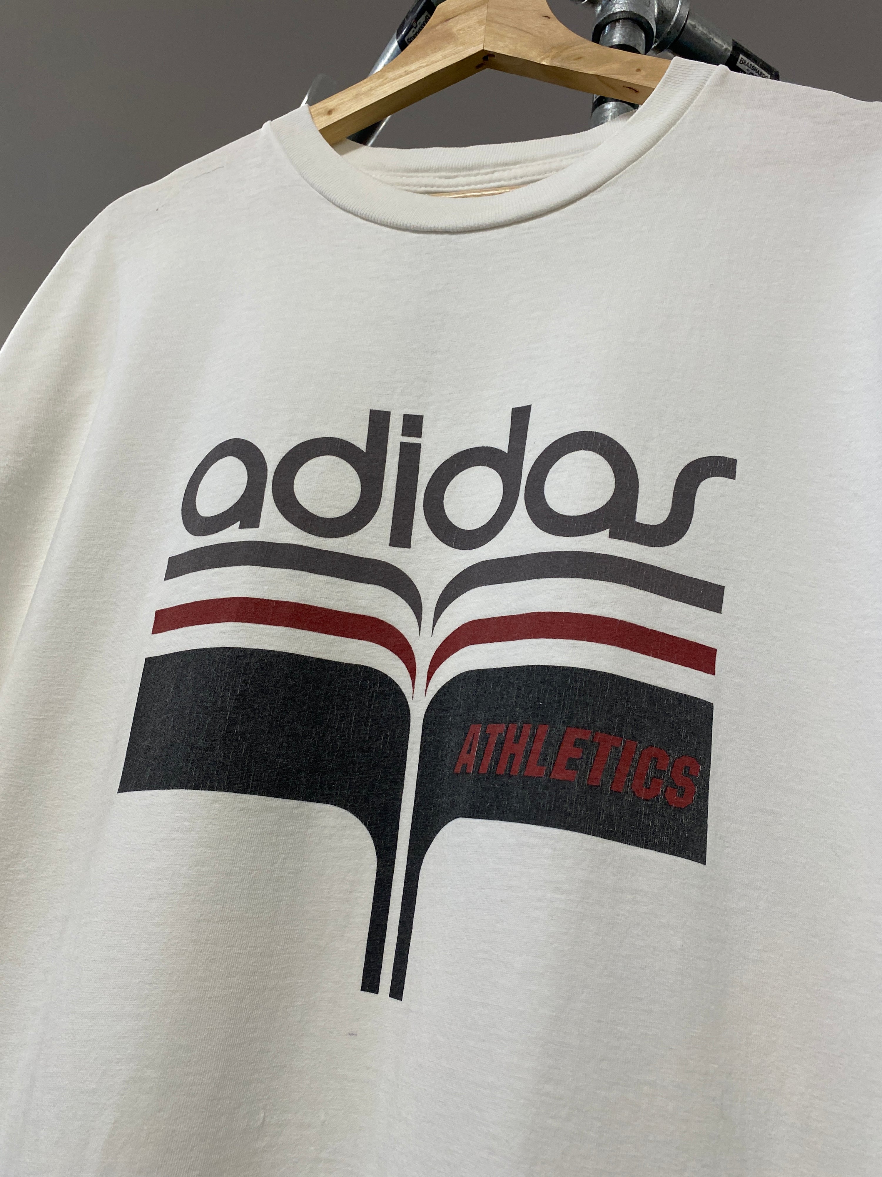 XL - Vintage Adidas Athletics White Tee