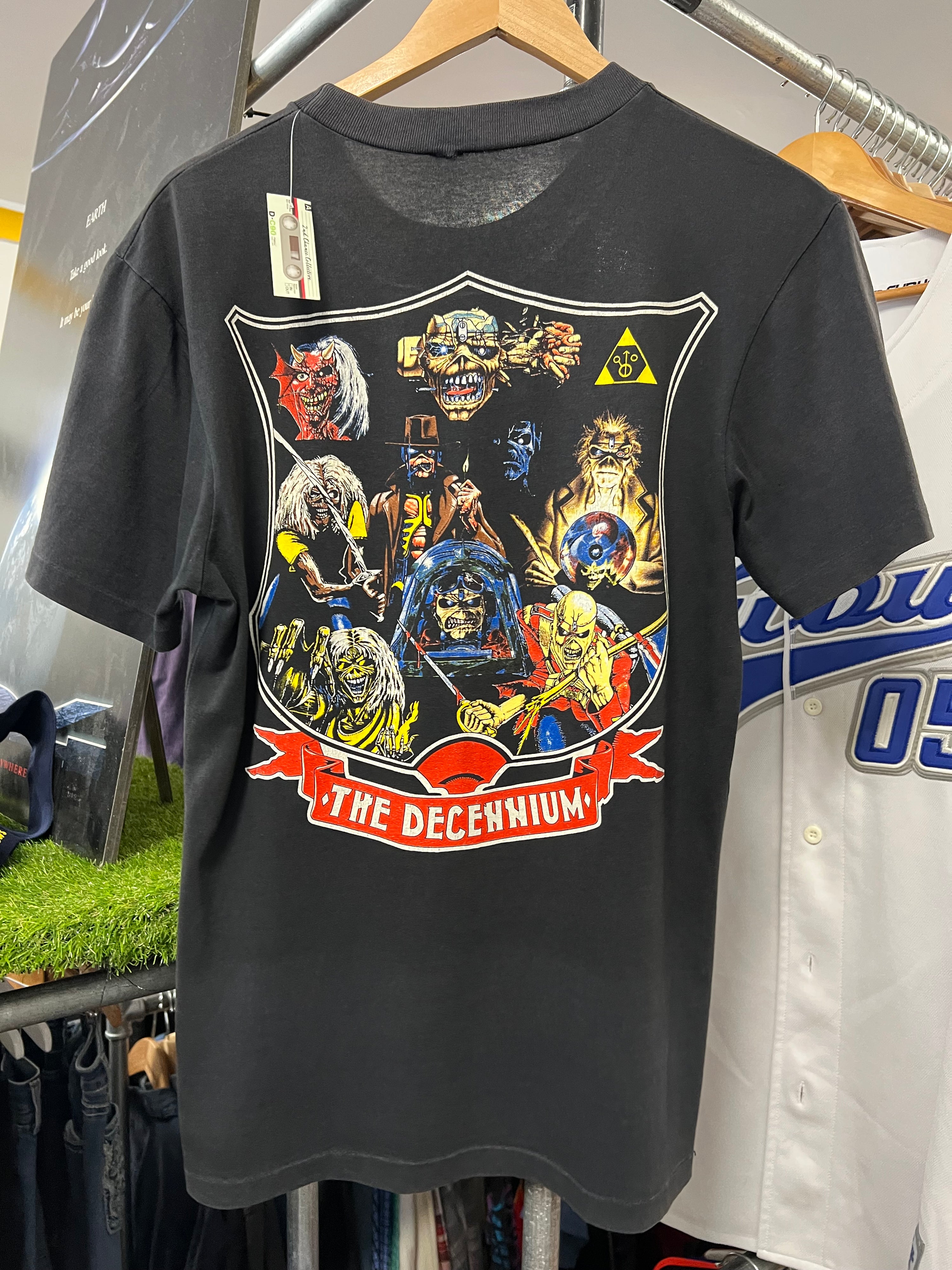 [L] 1990 Iron Maiden The First 10 Years Double Sided Tee