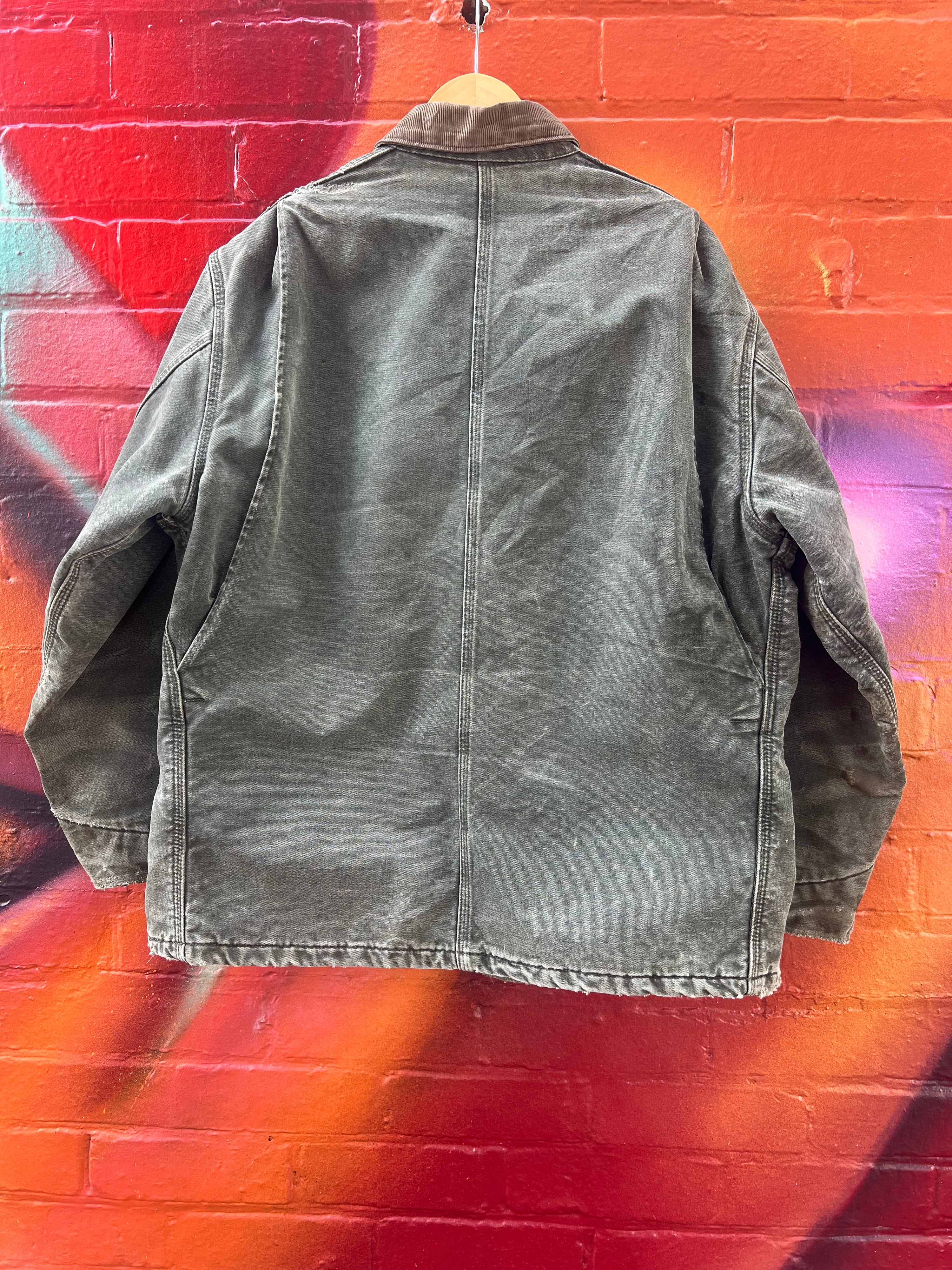 [2XL] Vintage Carhartt Faded Green Chore Jacket