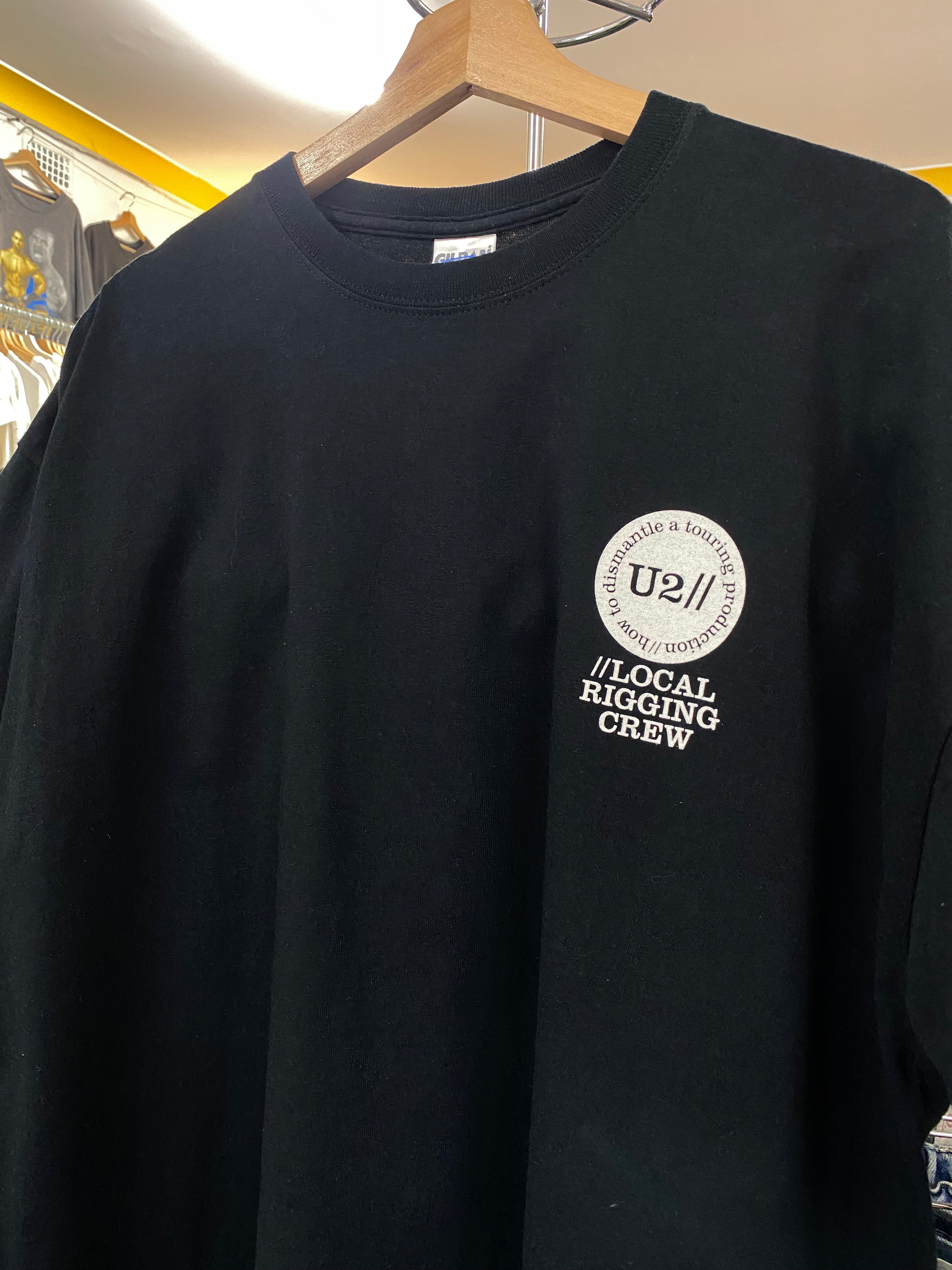 [XL] U2 Local Rigging Crew Double Sided Staff Tshirt