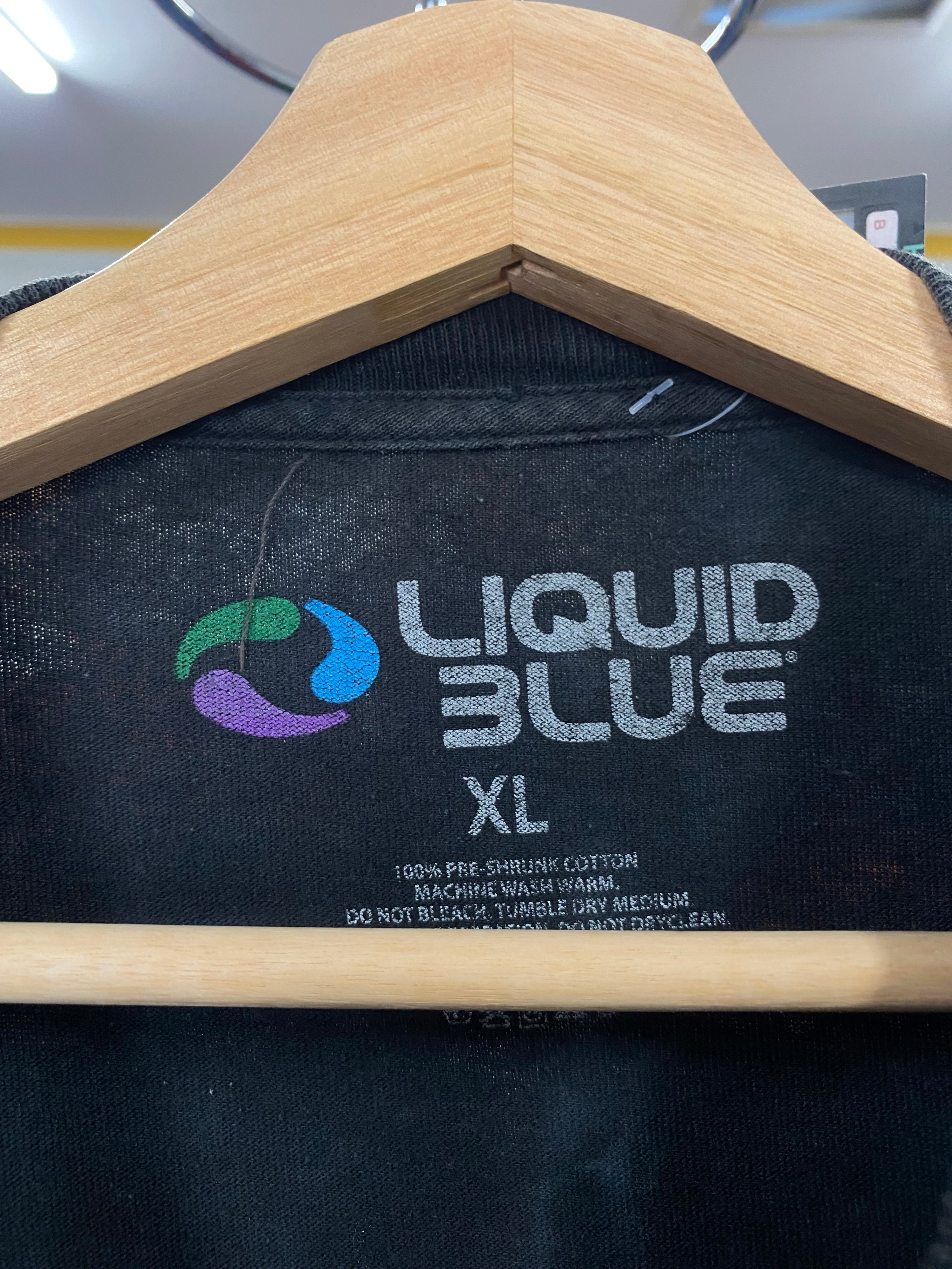 [XL] Liquid Blue SLAYER Grey Tie Dye Tshirt