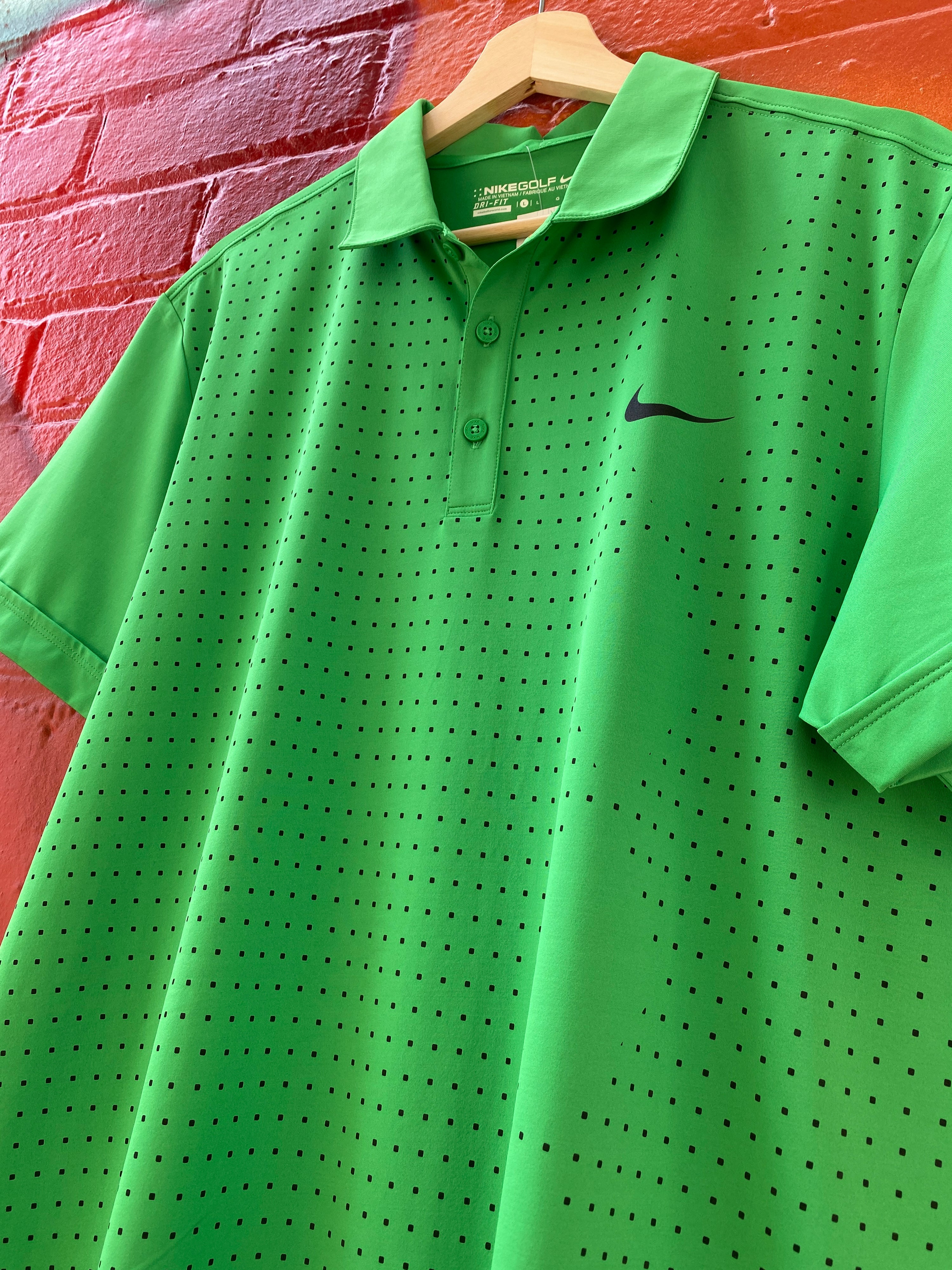 L - Nike Golf Green Polo