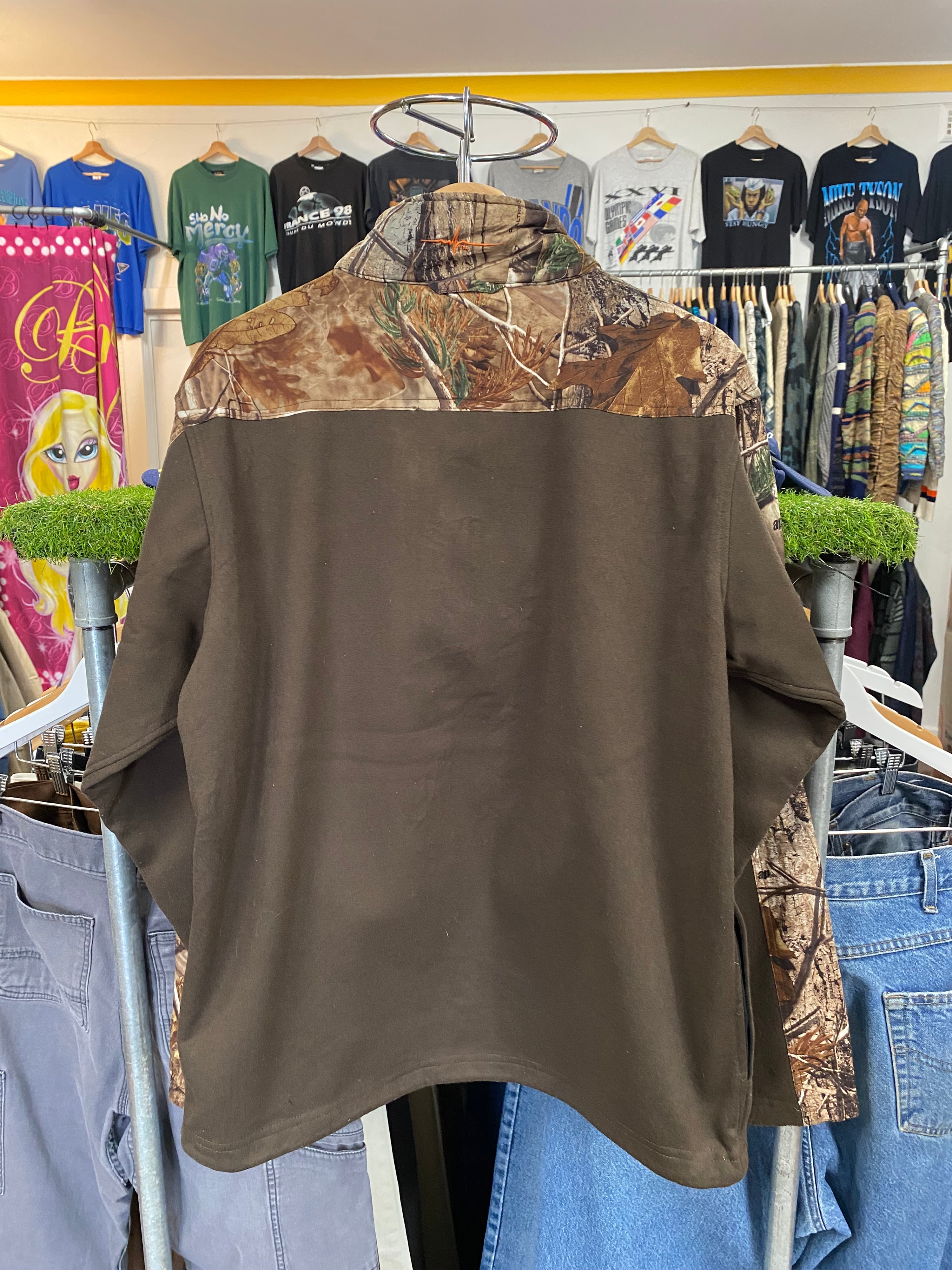 [M] Habit Camo Fleece Zip Up