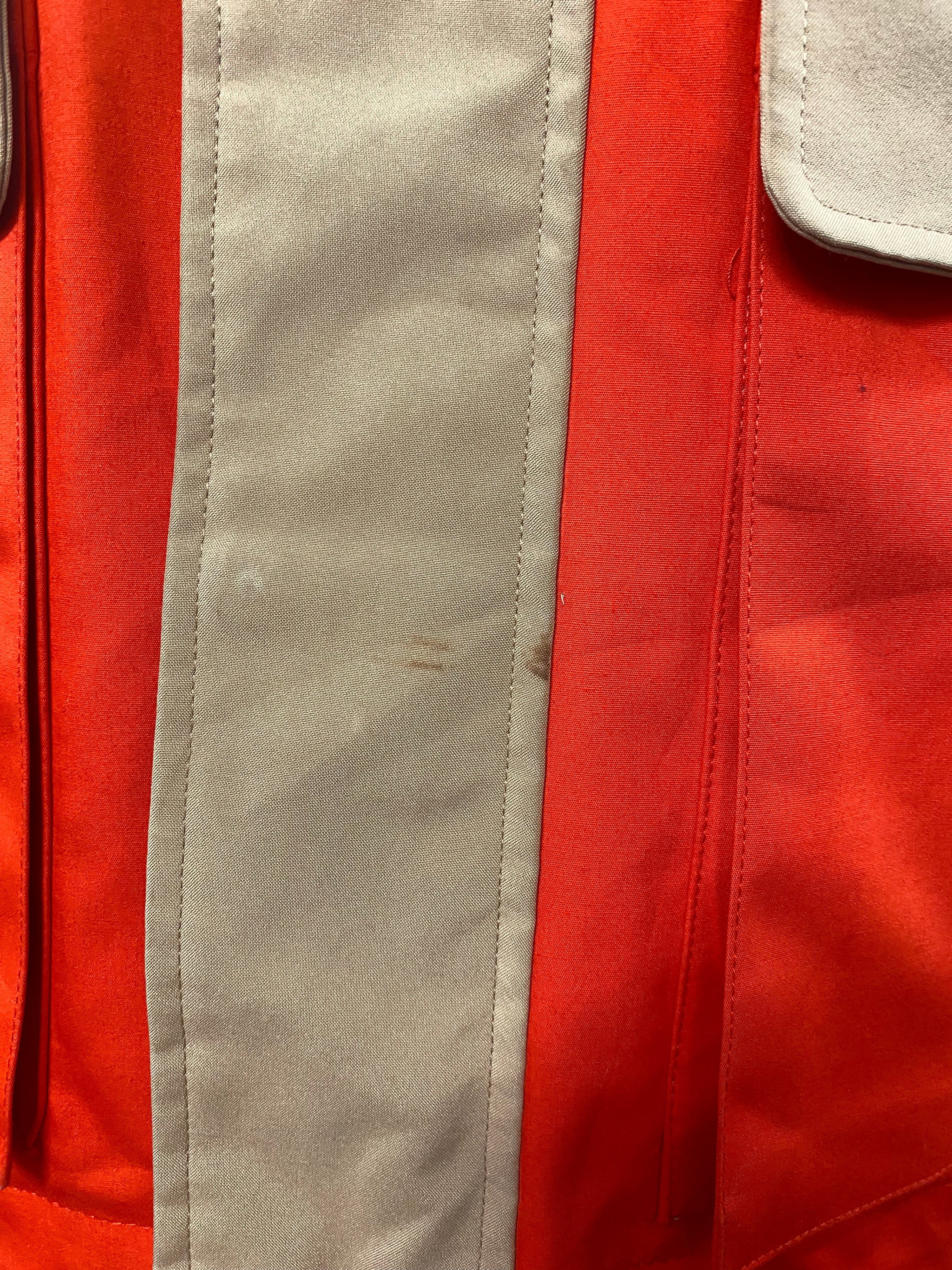 [L] Tommy Hilfiger Tan/Orange Windbreaker