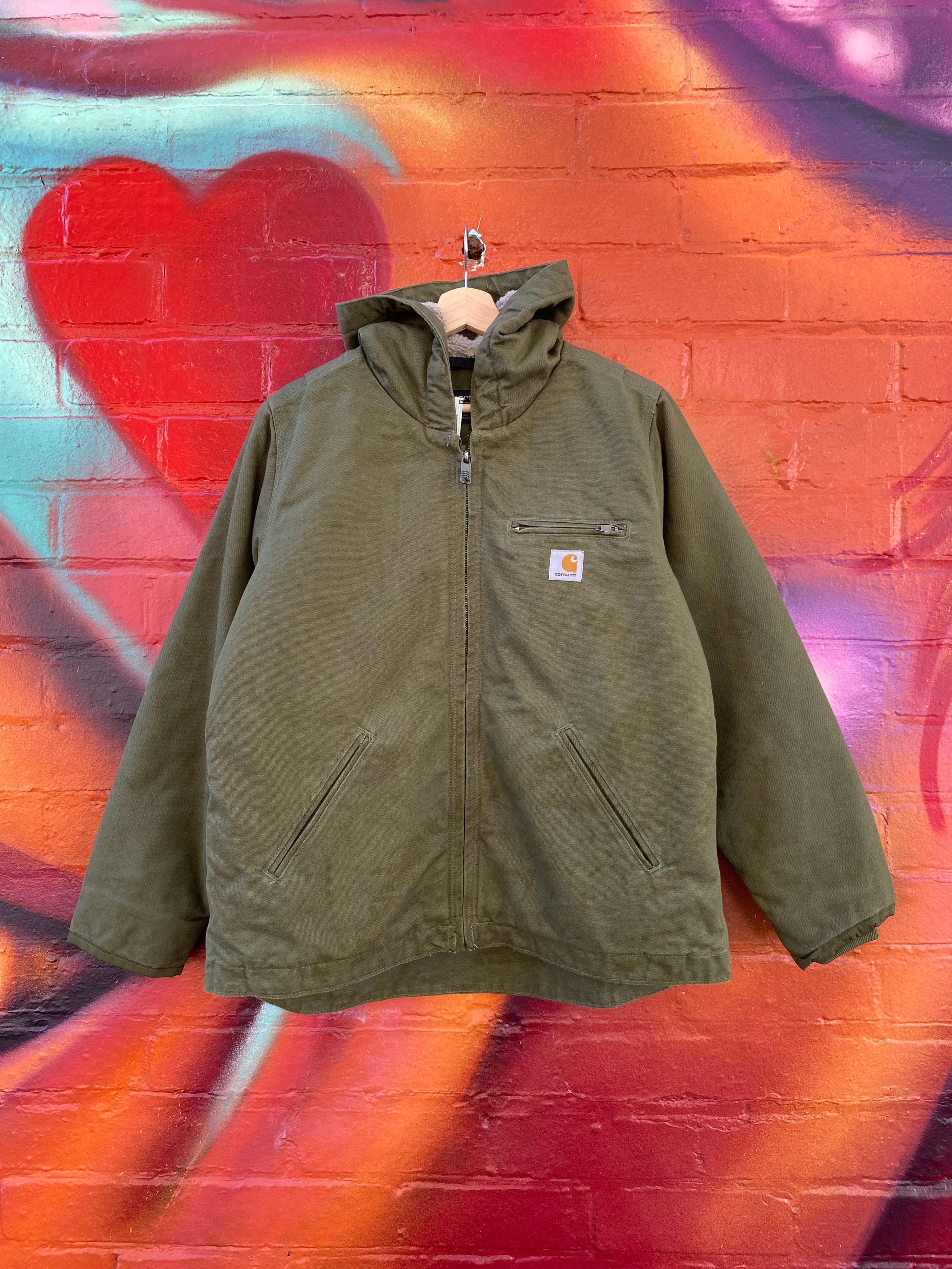 [M] Carhartt Forest Green Sherpa Lined Active Jacket
