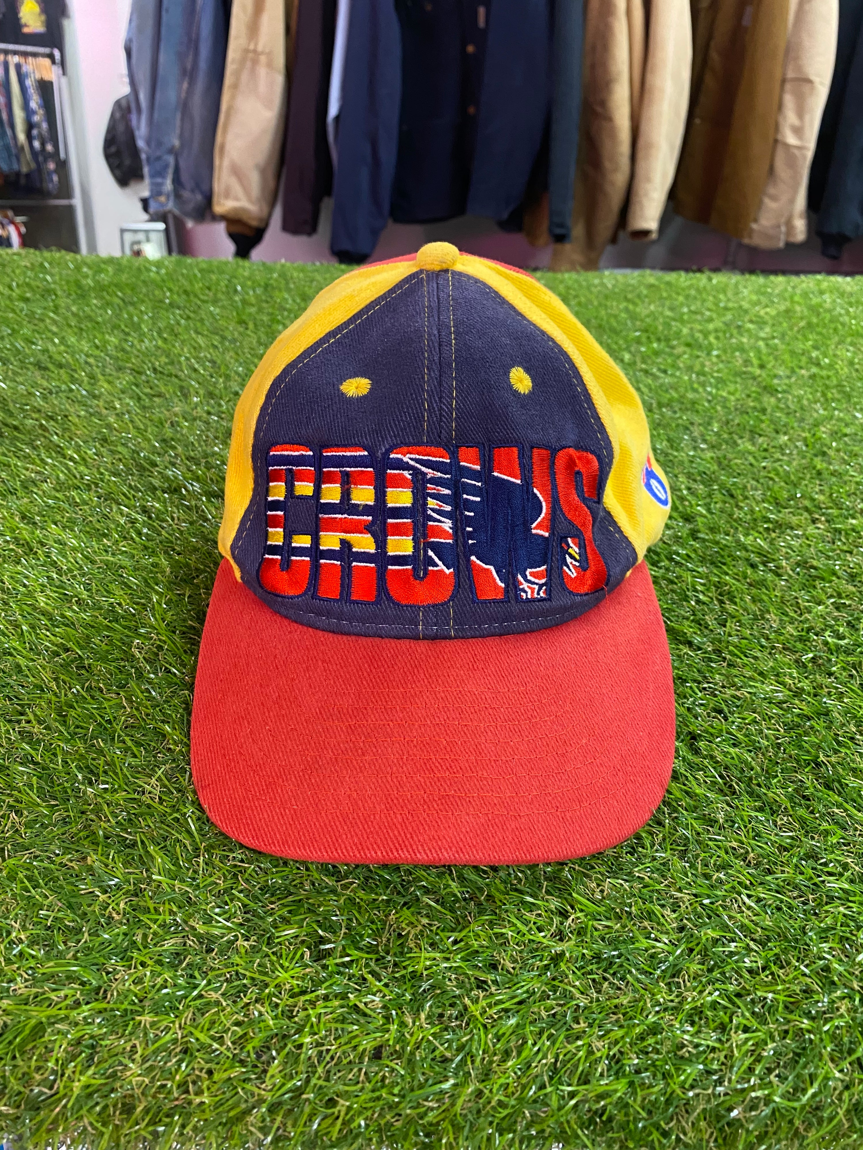 Vintage Adelaide Crows Multicolour Cap Logo Through Text
