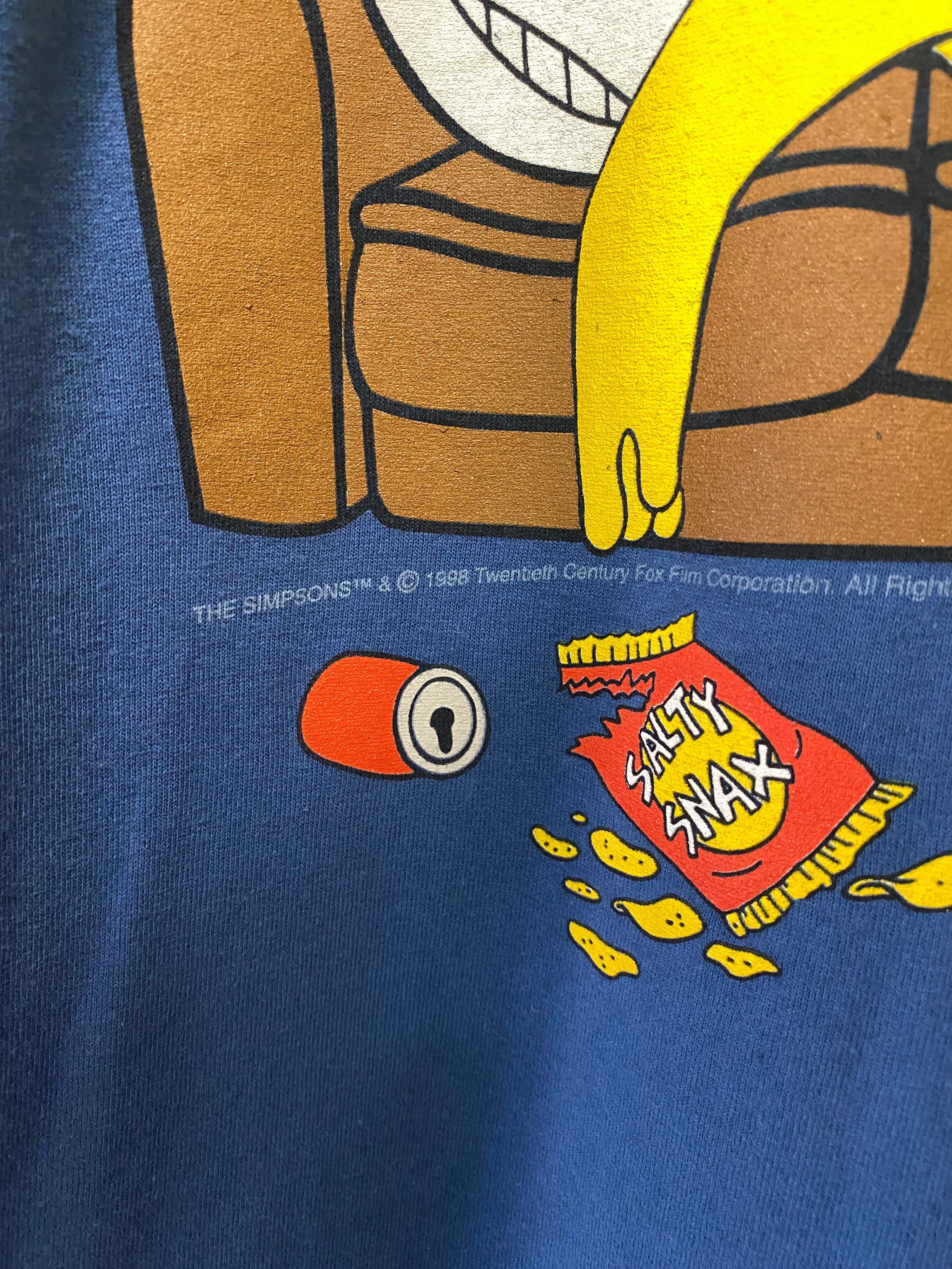 [M] 1998 Simpsons Born To Be Lazy Tee