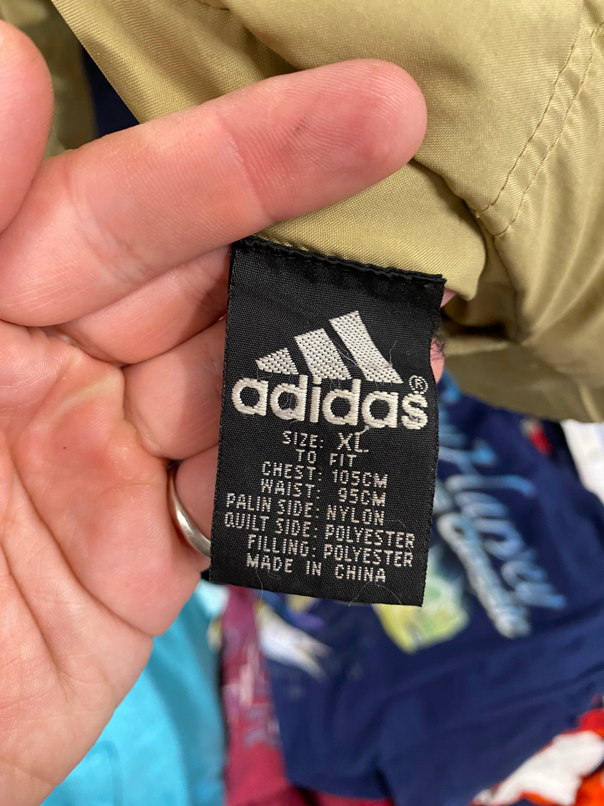 [XL] Y2K Adidas Reversable Blue/Gold Jacket