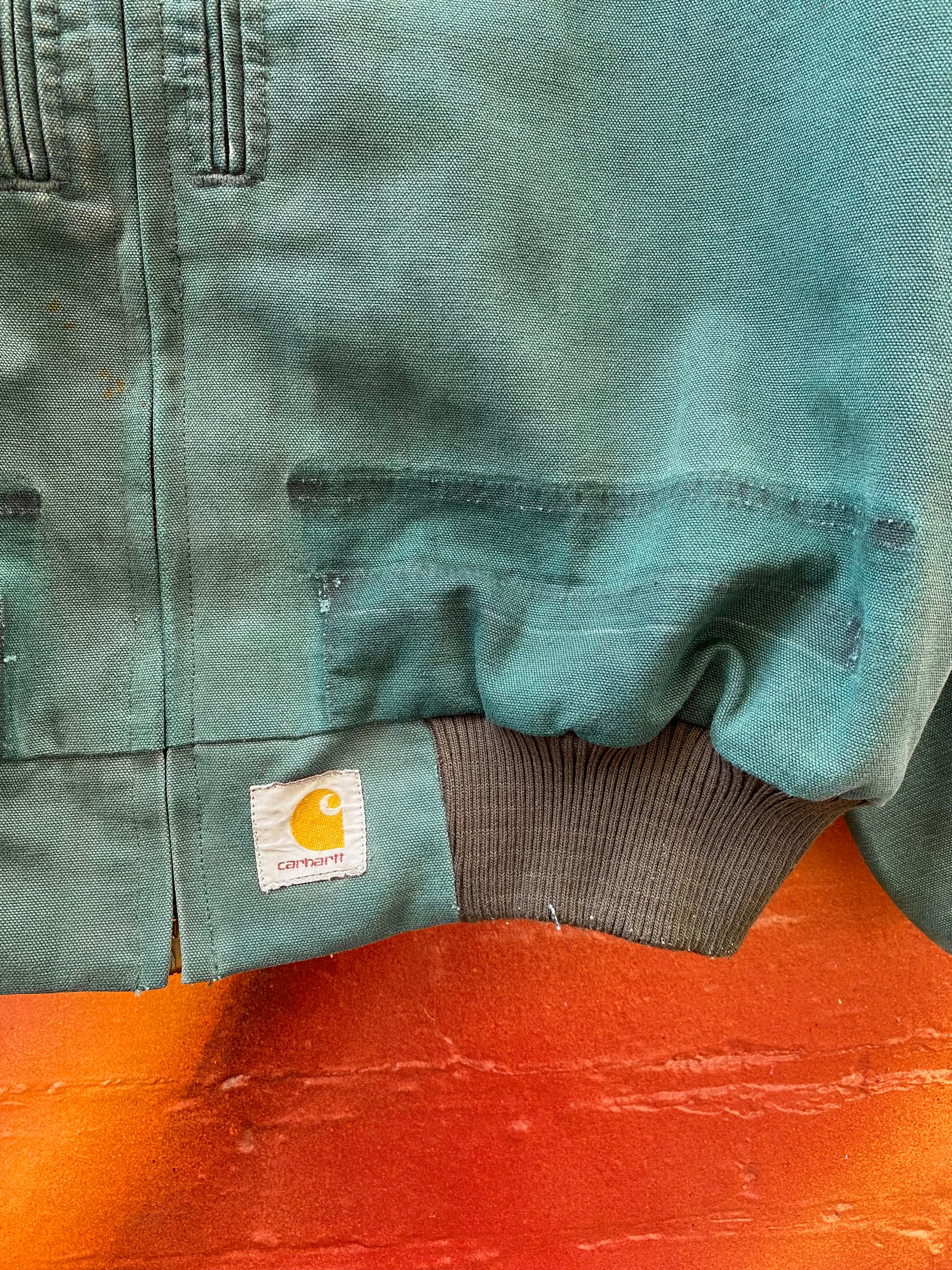 [L] Carhartt Emerald Green Cropped Barn Jacket