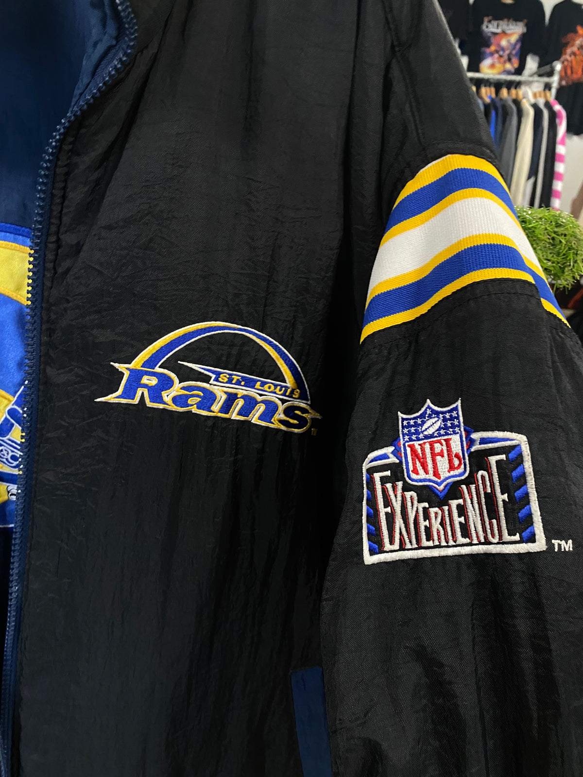 [XL] 2000s Rams Reversable Foot Locker Pro Player Jacket - BROKEN ZIP