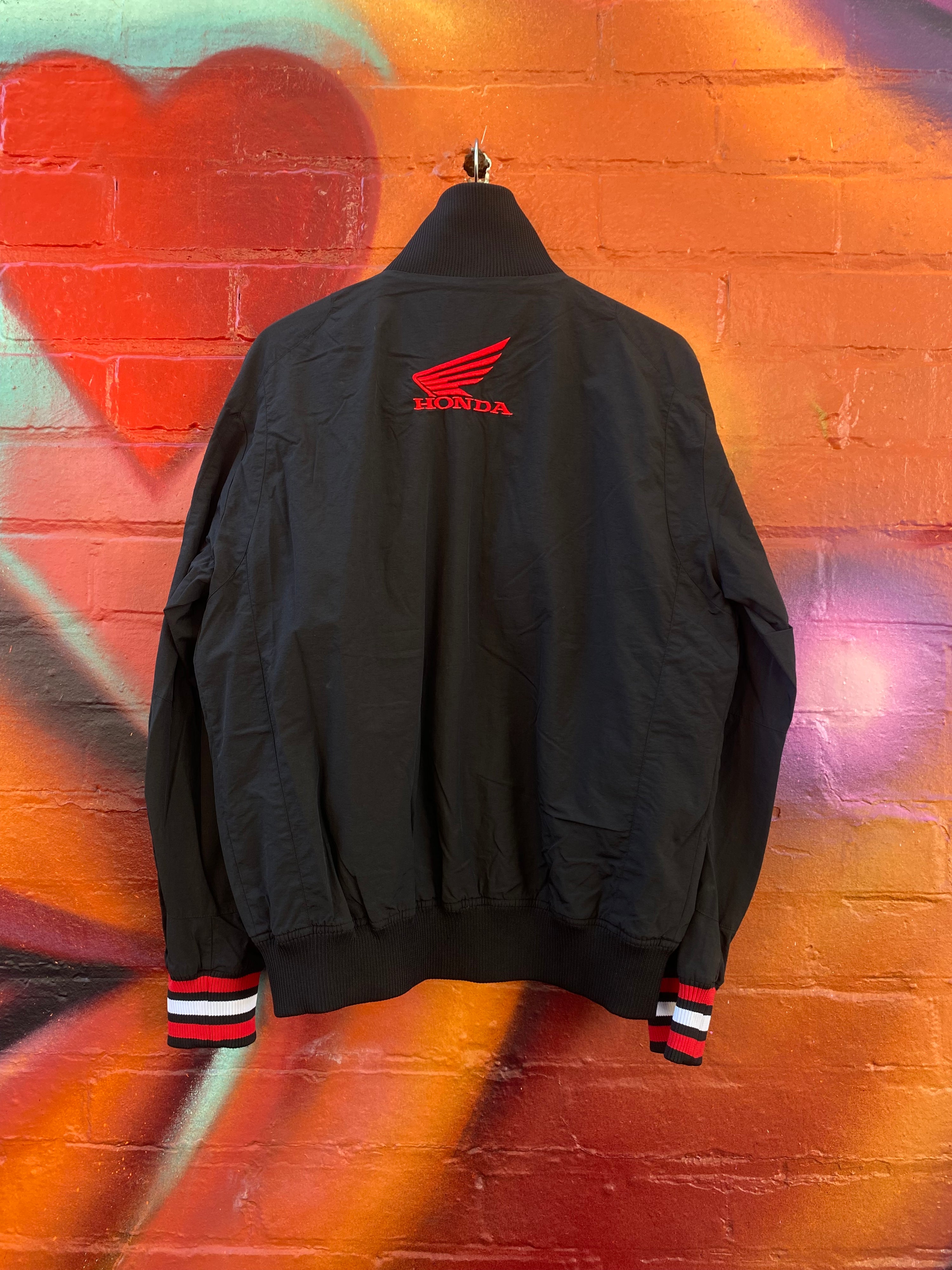 [M] Honda Racing Black Windbreaker
