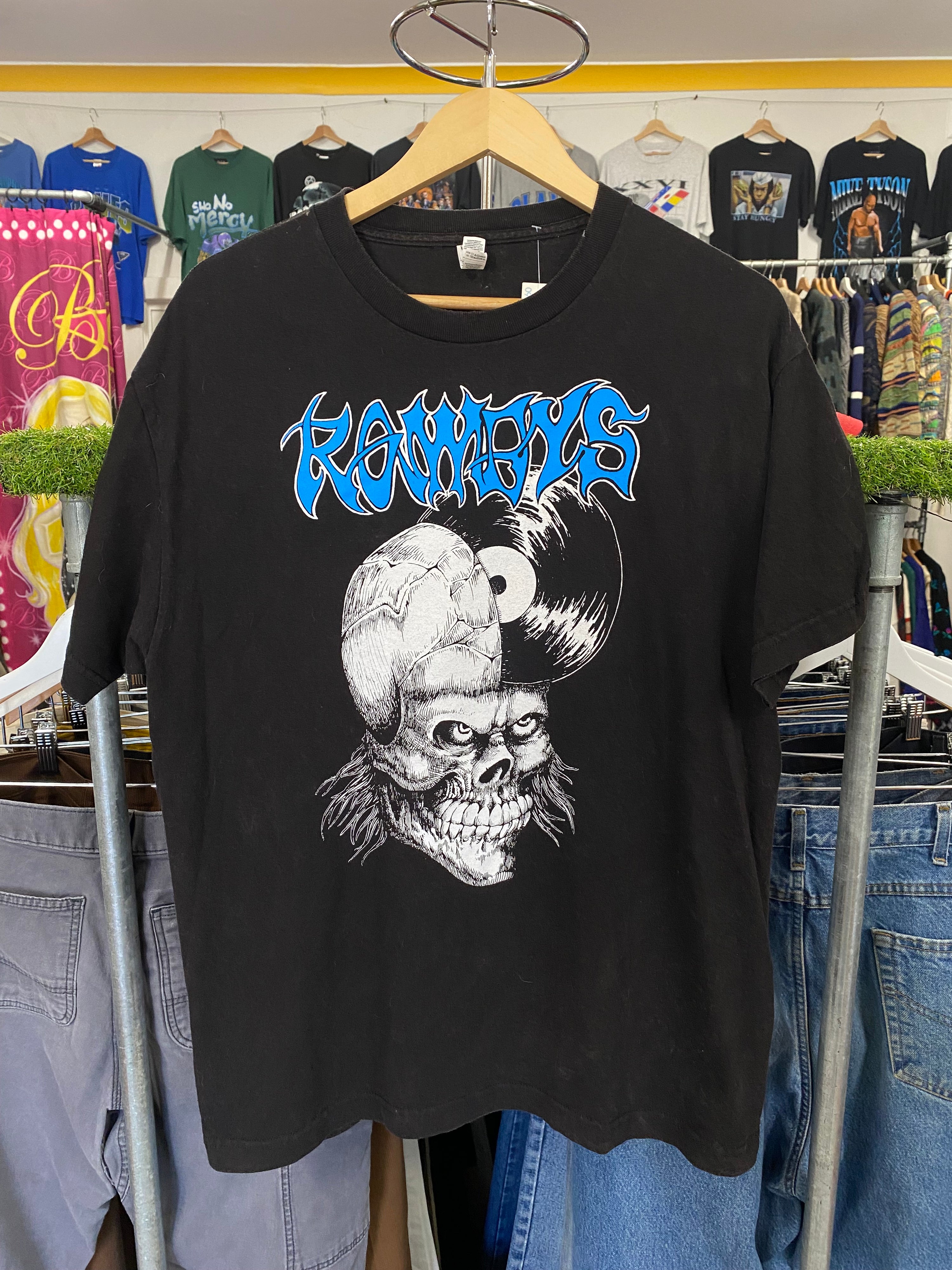 [L] Rowdys Records Black Tee