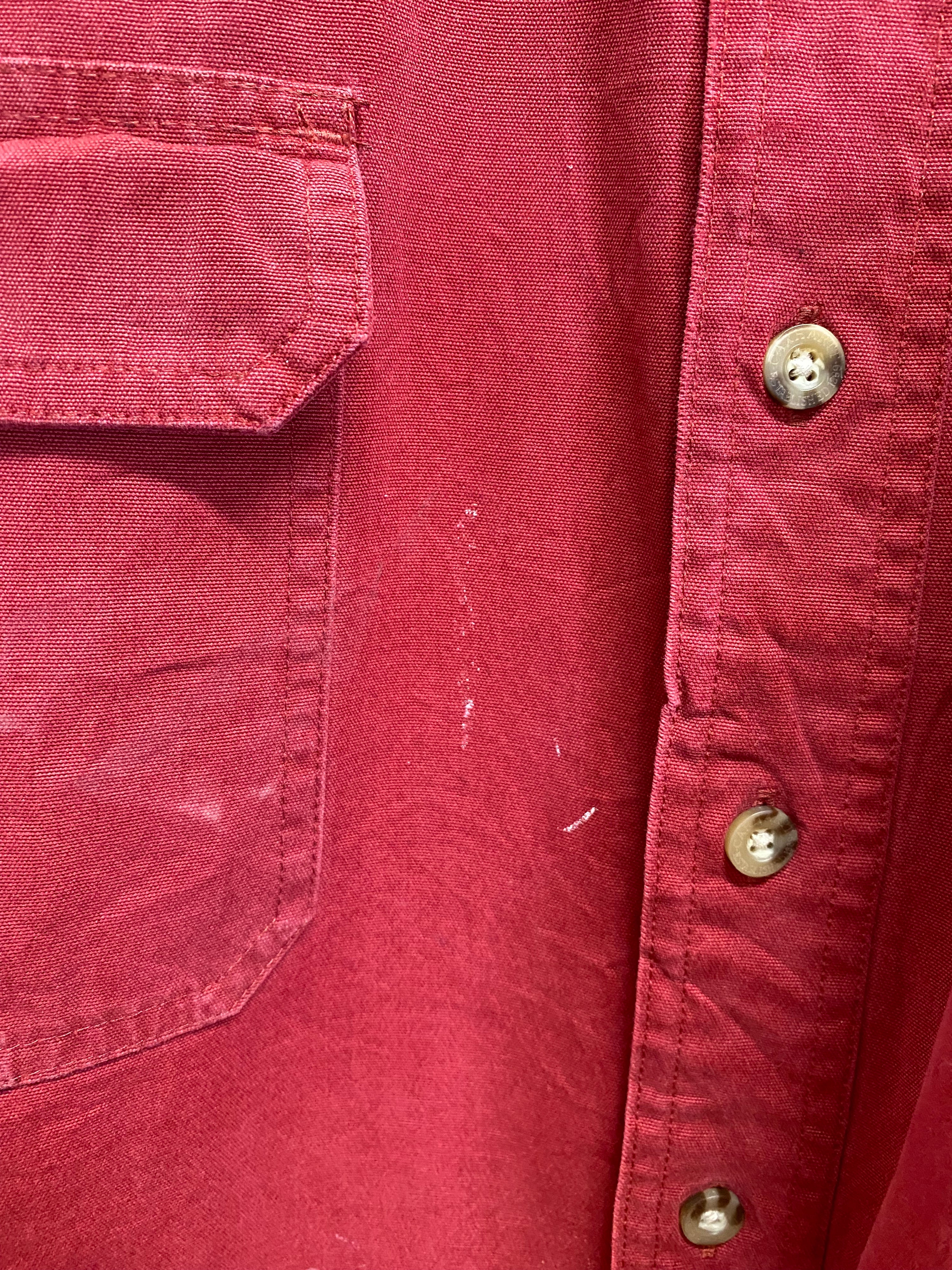 XLT - Carhartt Red LS Thick Button-up