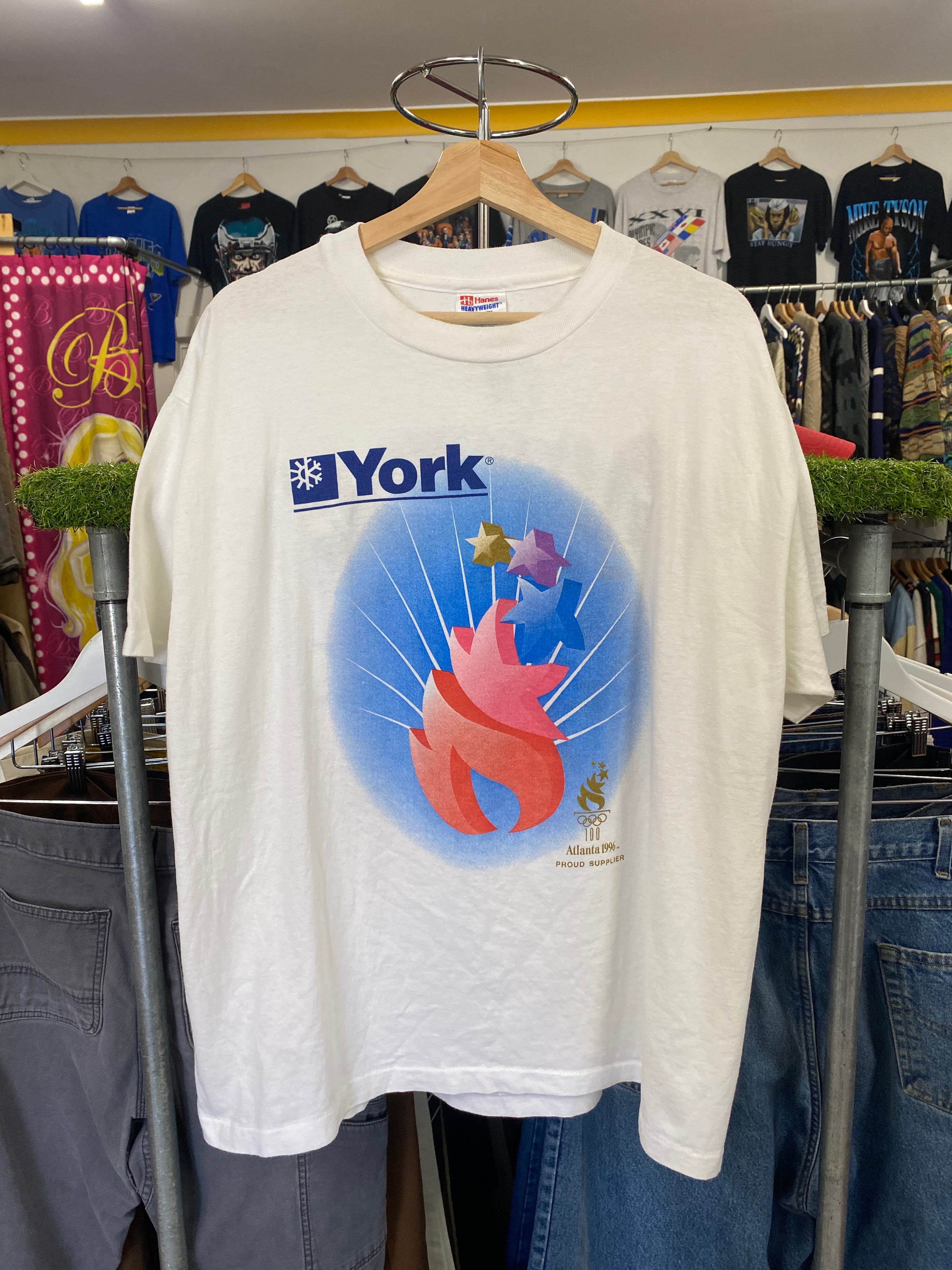XL - 1996 Olympic Summer Games Kick-off York Tee