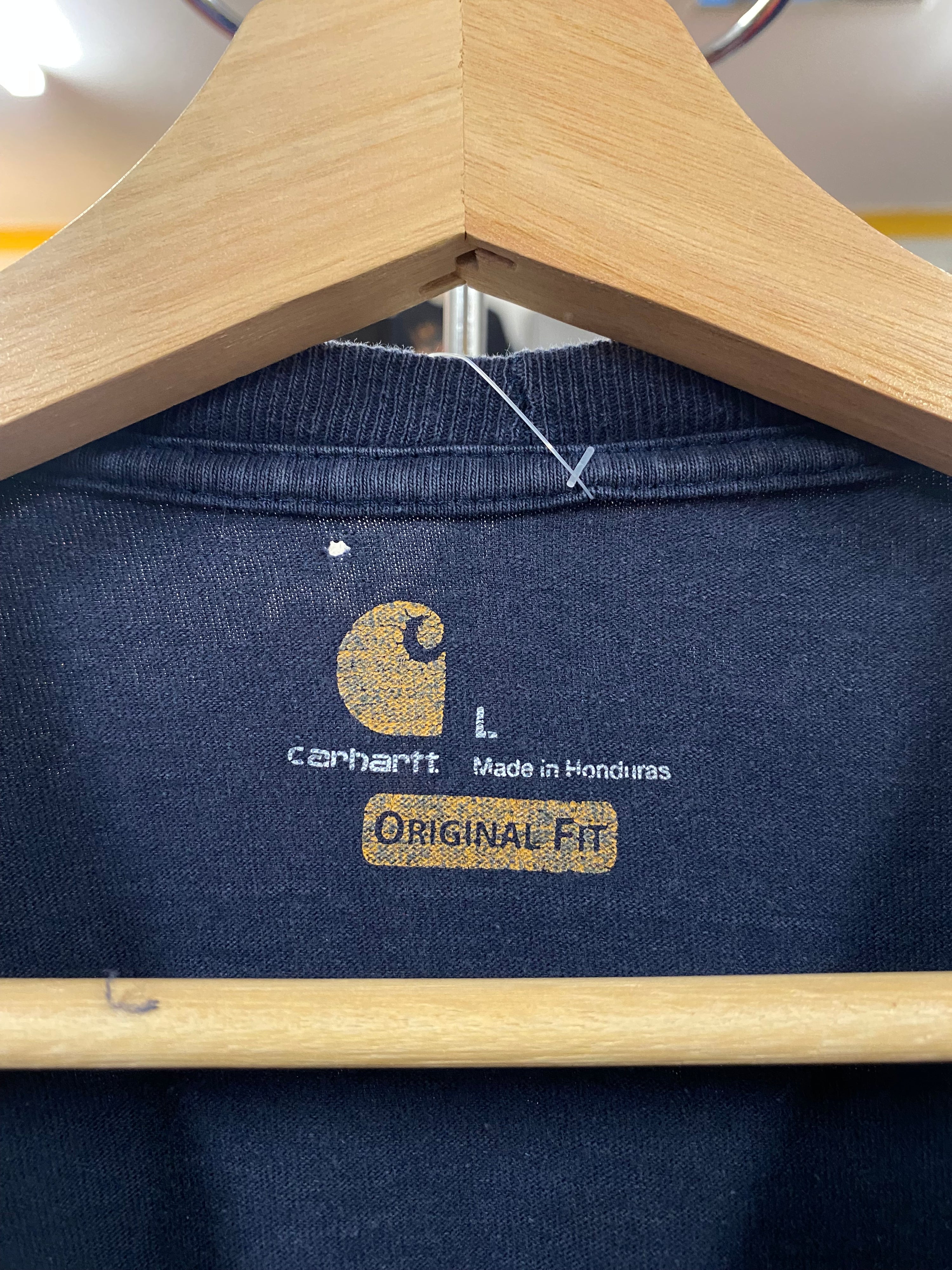 [L] Carhartt Fading Blue Pocket Tshirt
