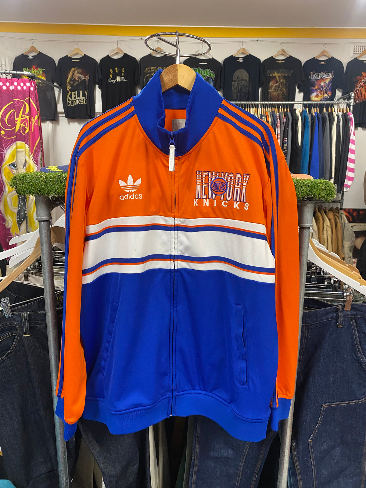 XL - Adidas x New York Knicks Zip Up