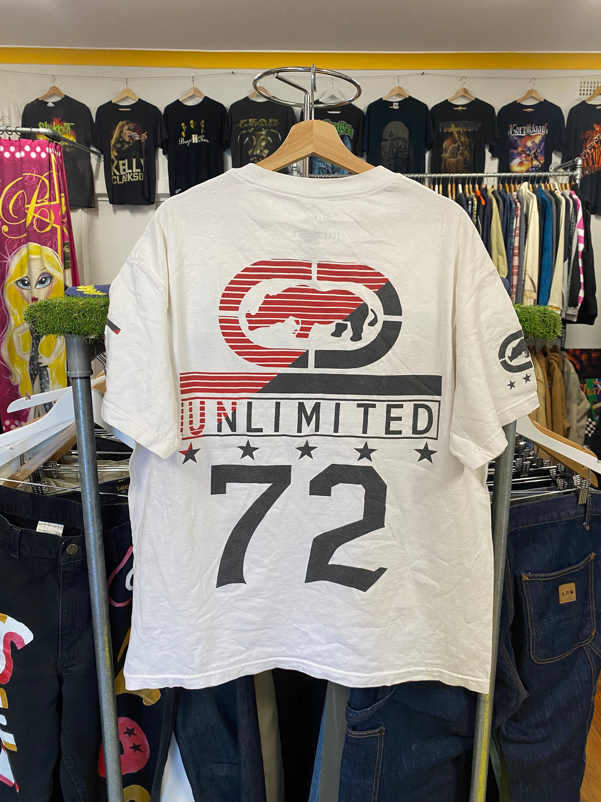 [XL] Ecko Unltd 72 White All Over Print Tshirt
