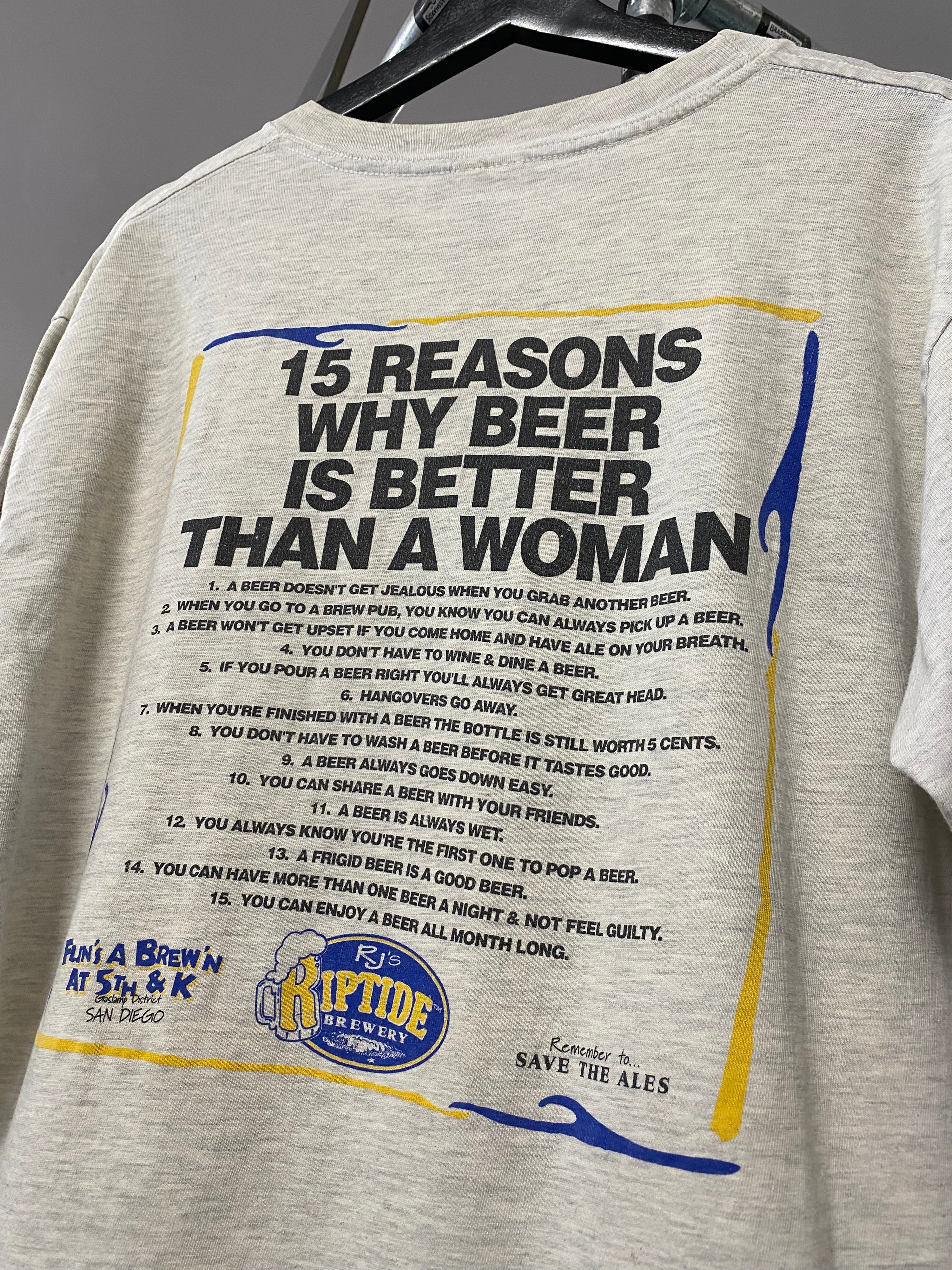 L - Riptide 15 Reasons Beer Is Better Than A Woman