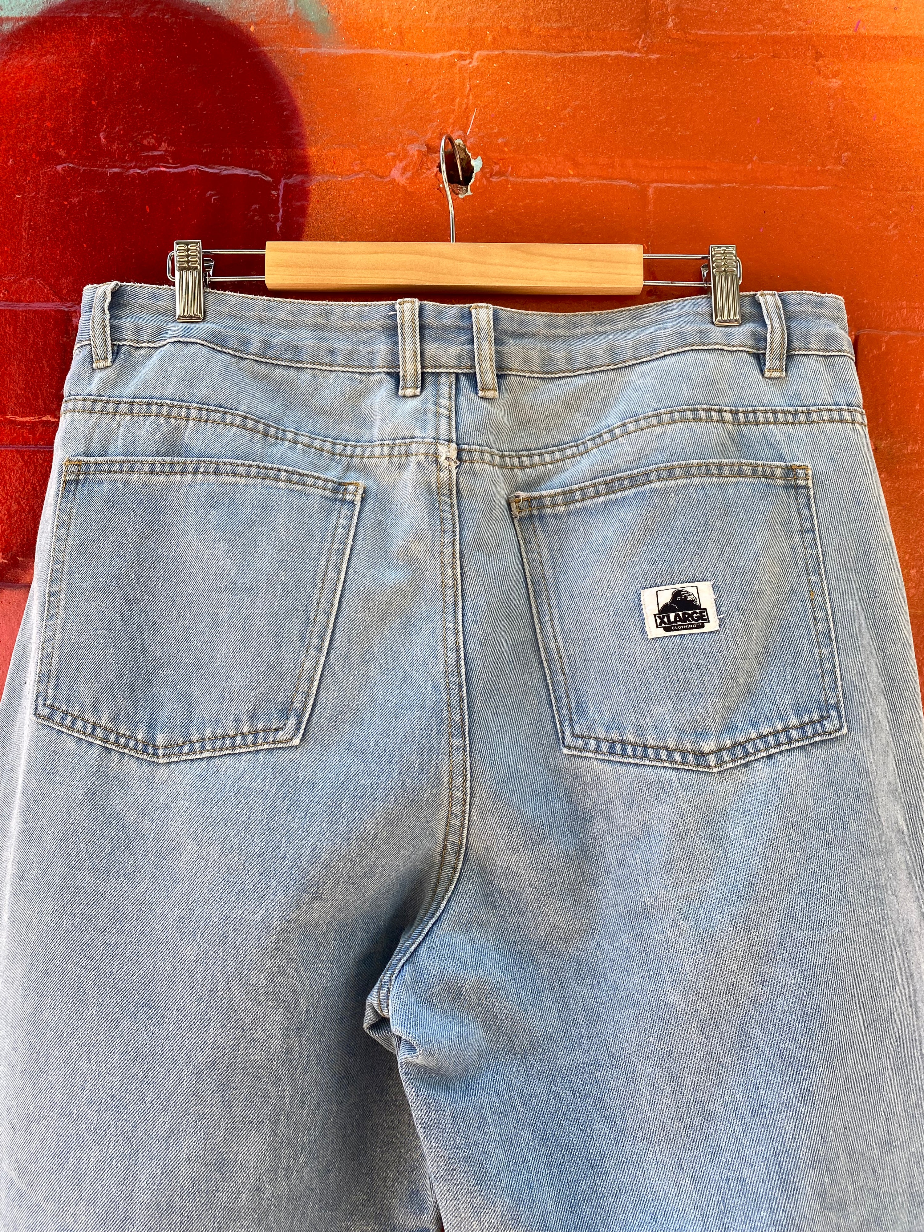 [34] XLARGE Light Blue Baggy Jeans