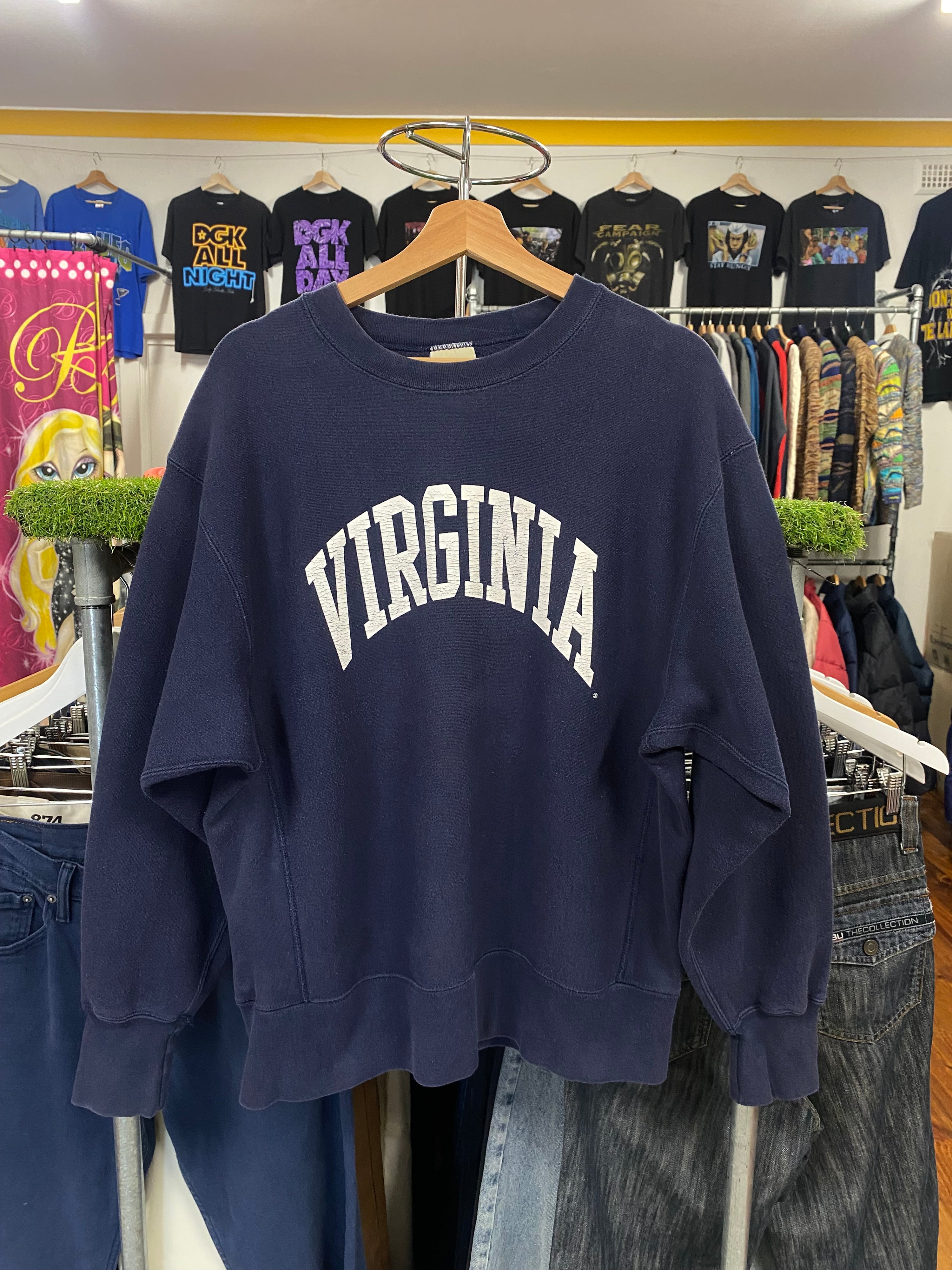 [L] Vintage Virginia LEE Crossgrain Jumper