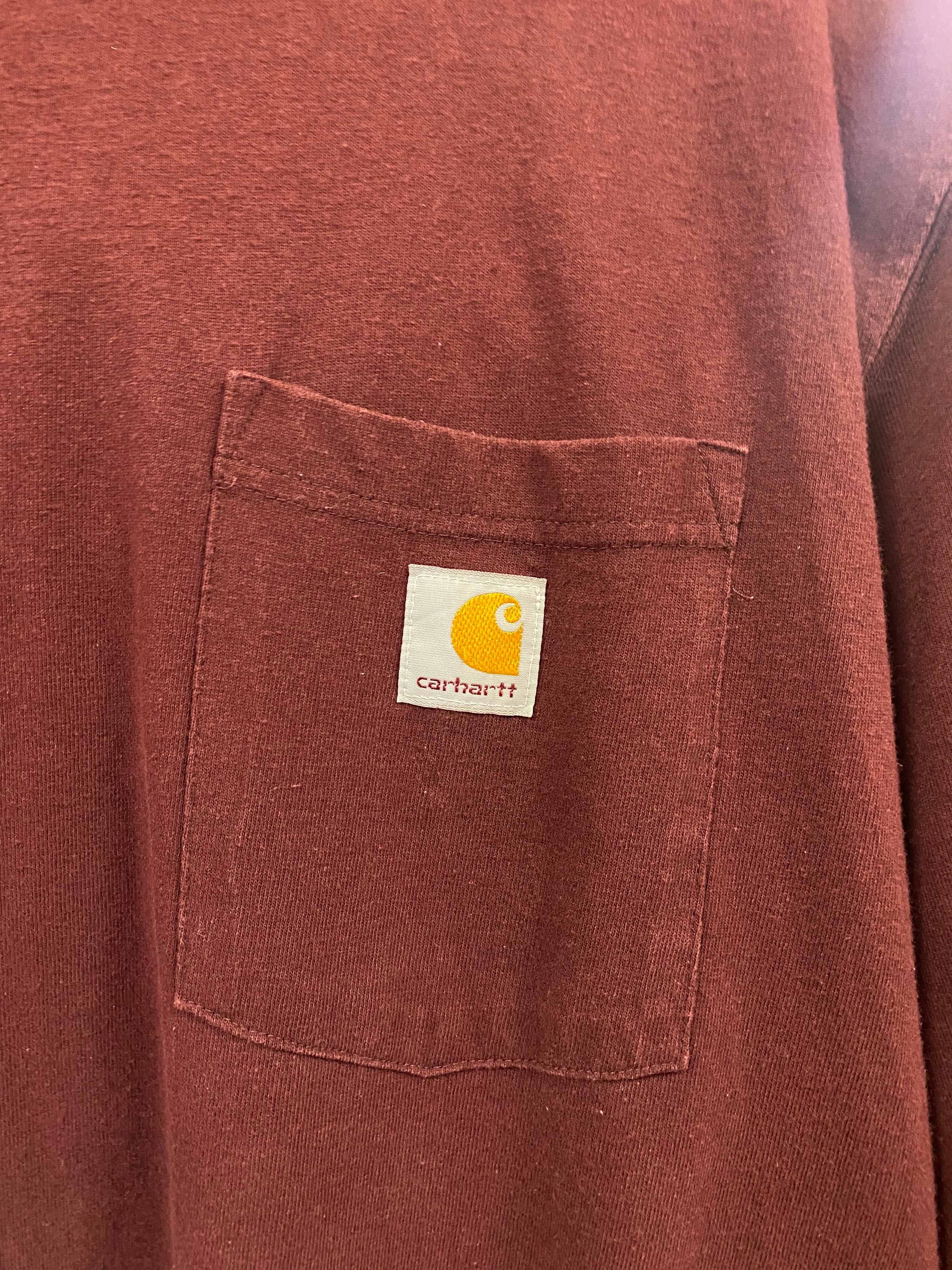 [XL] Carhartt Tall Burgundy Pocket Tee
