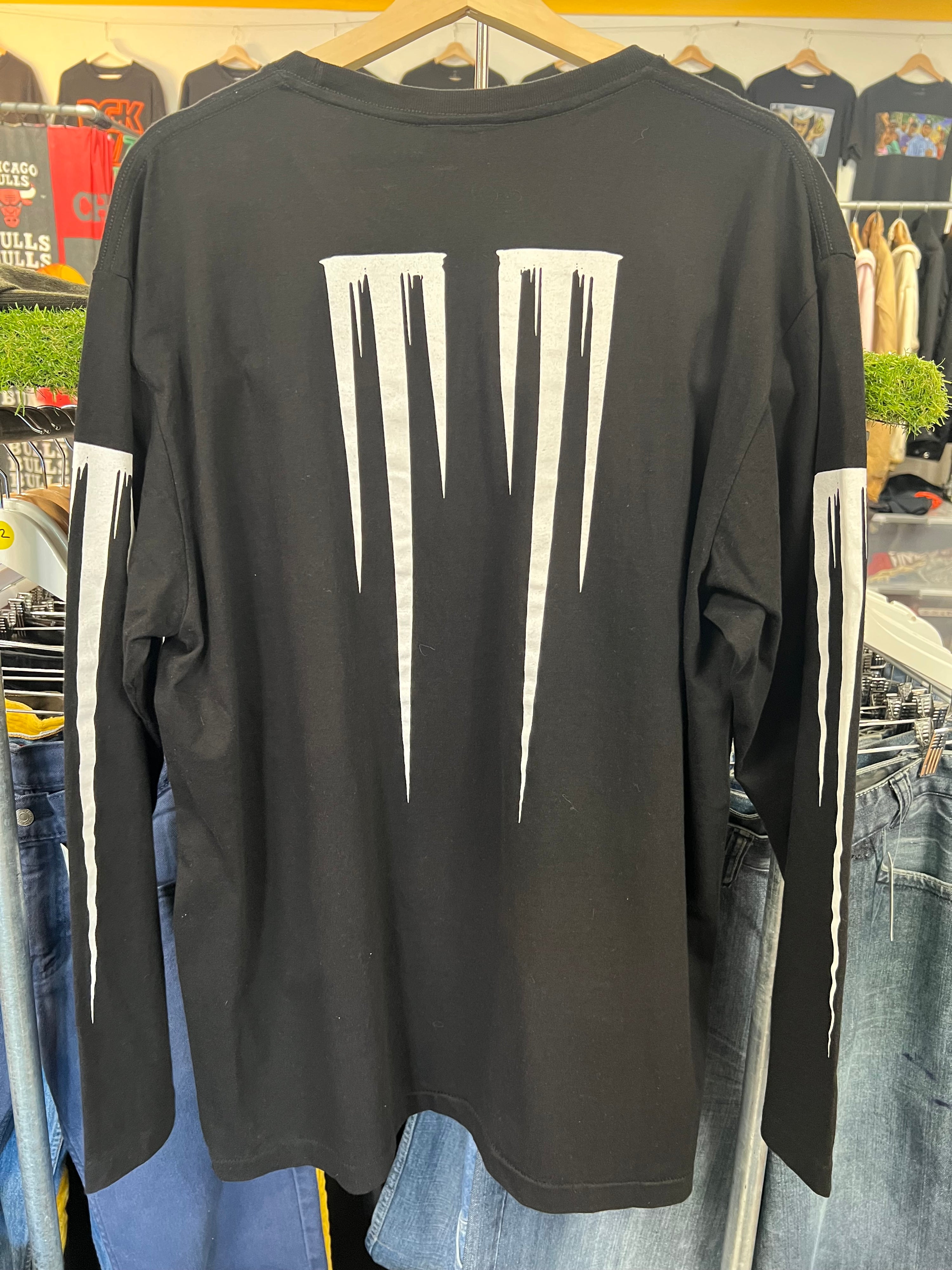 L - Marilyn Manson Long Sleeve Double Sided Tshirt