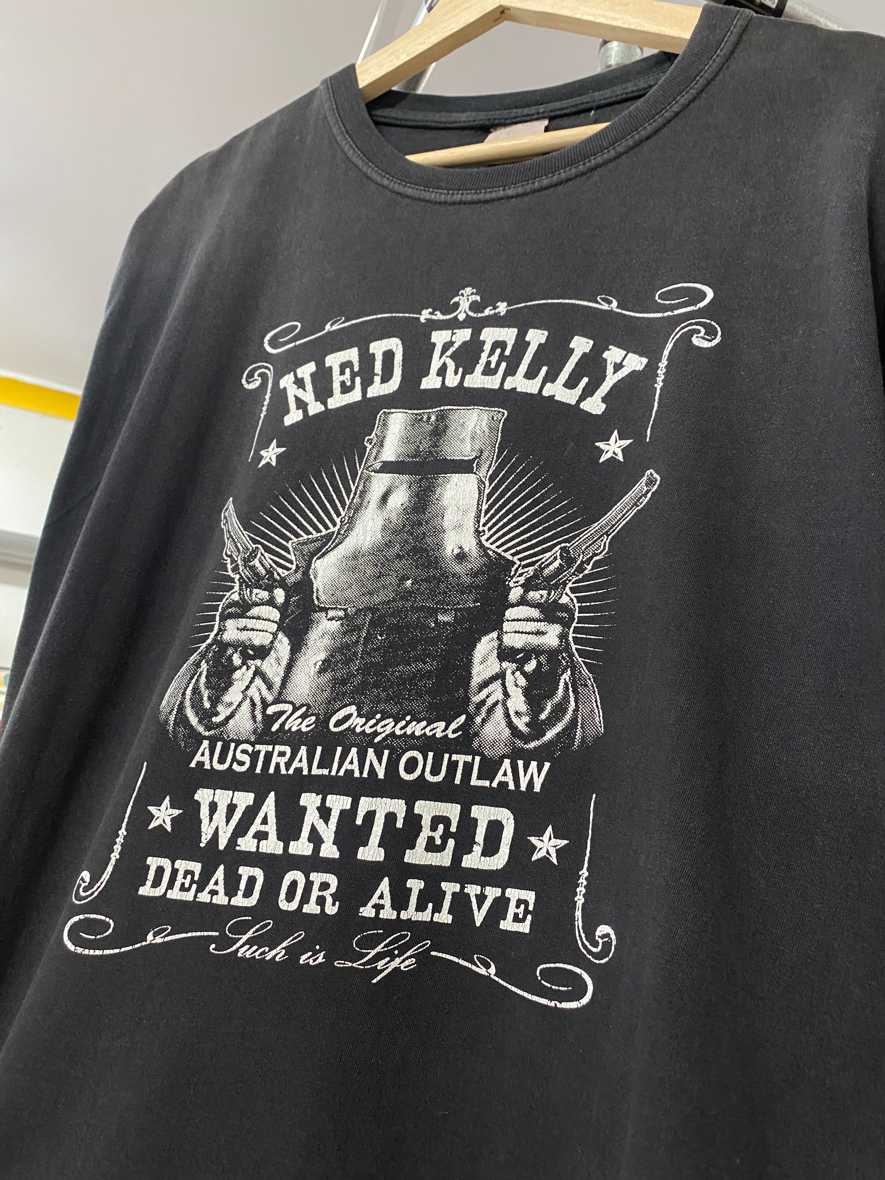 XL - 2000s Ned Kelly Wanted Dead Or Alive