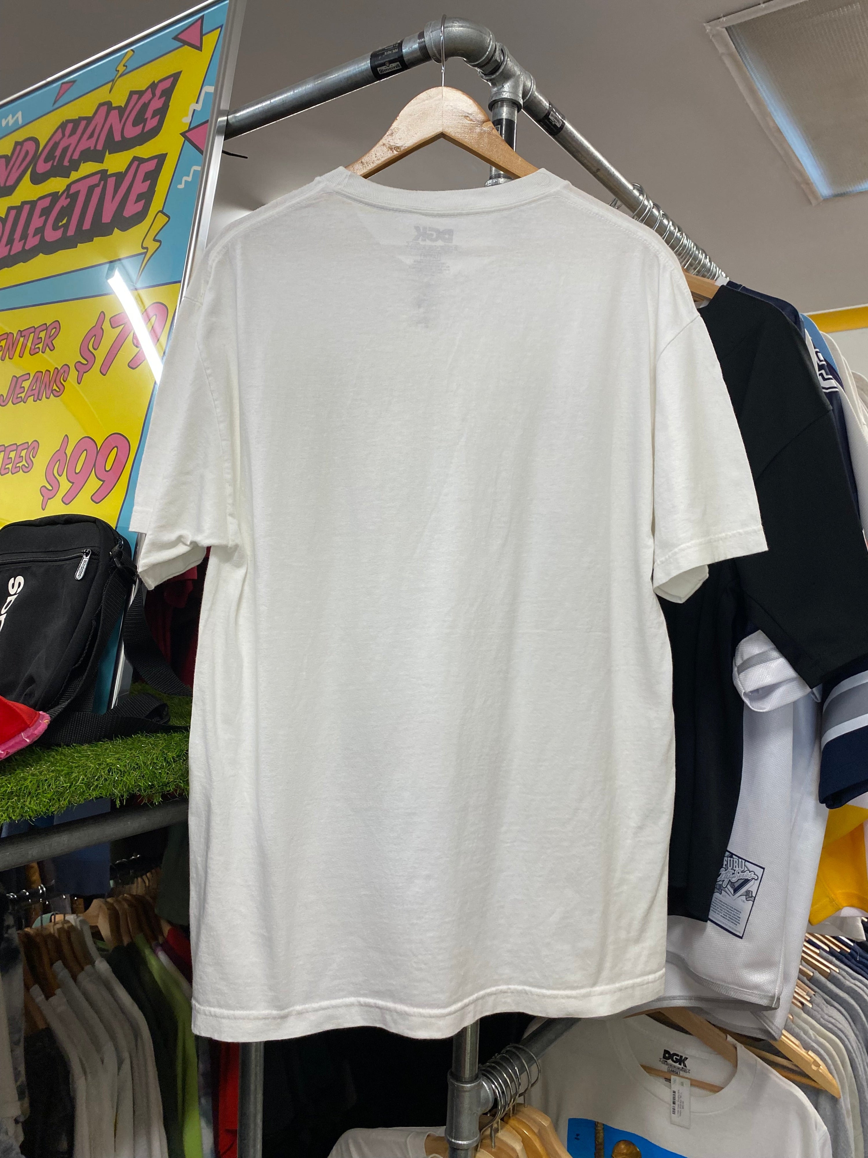L - DGK Casino: Am I Funny? White Box Tee