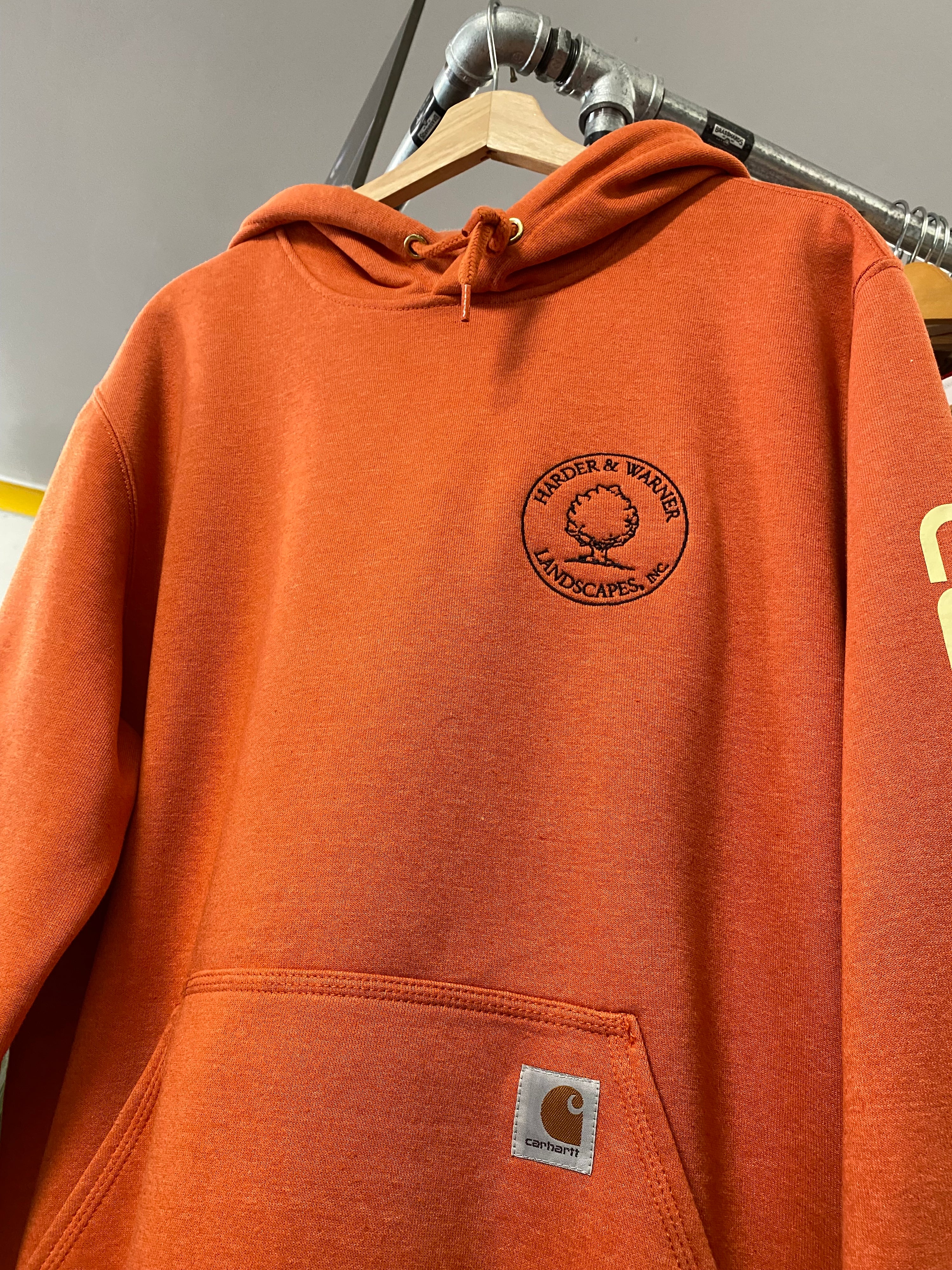 [M] Carhartt 'Harder & Warner Landscapes' Orange Hoodie