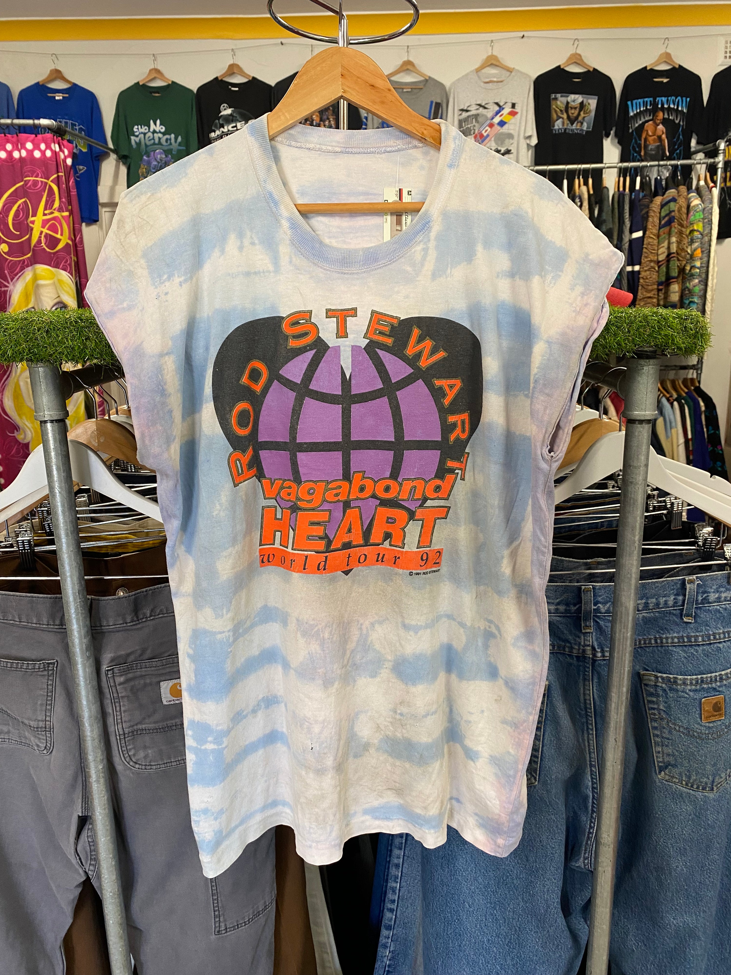 XL - 1992 Rod Stewart Vegabond Heart World Tour Sleeveless