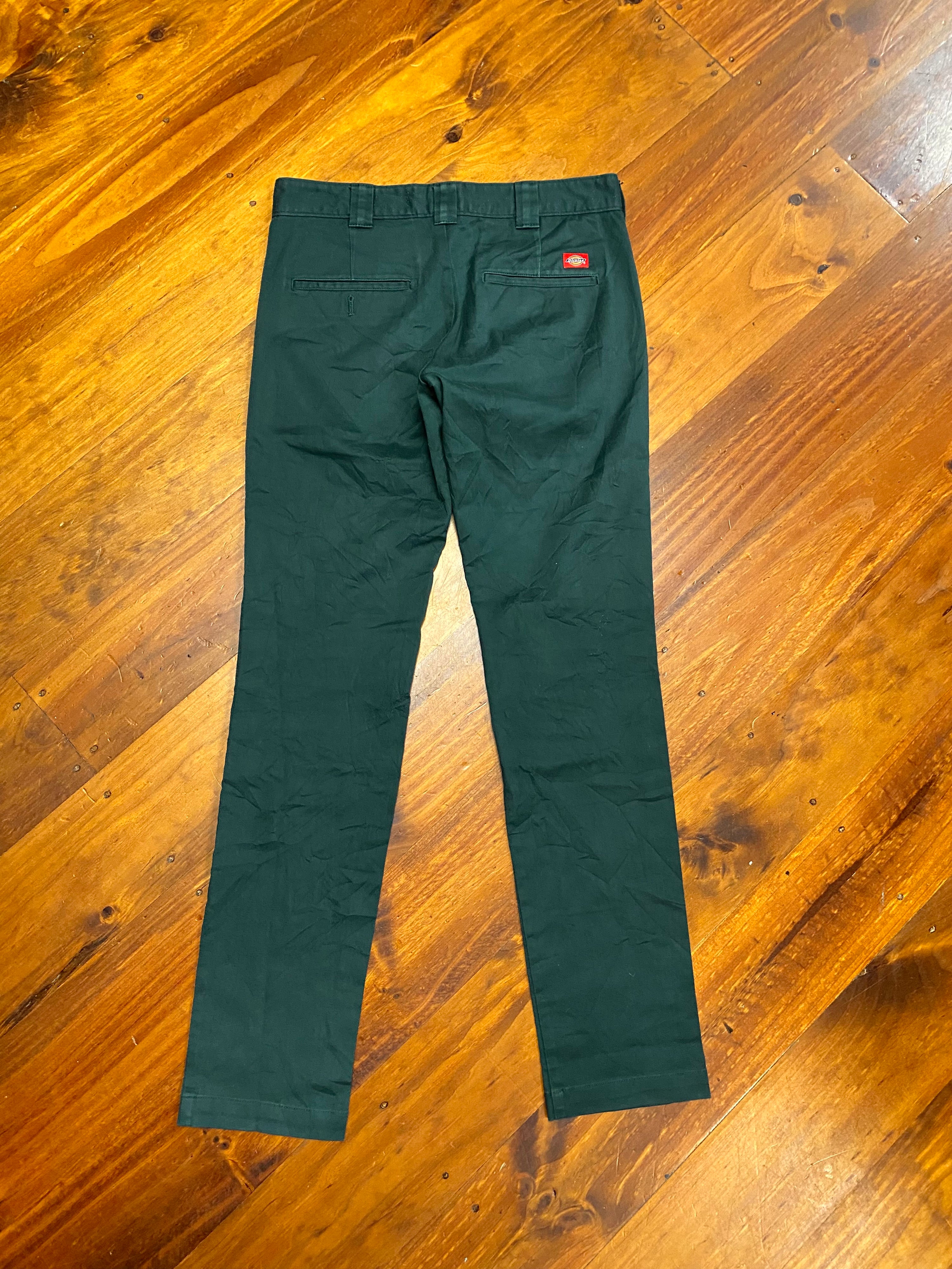 [30] Dickies Dark Green Work Pants D153