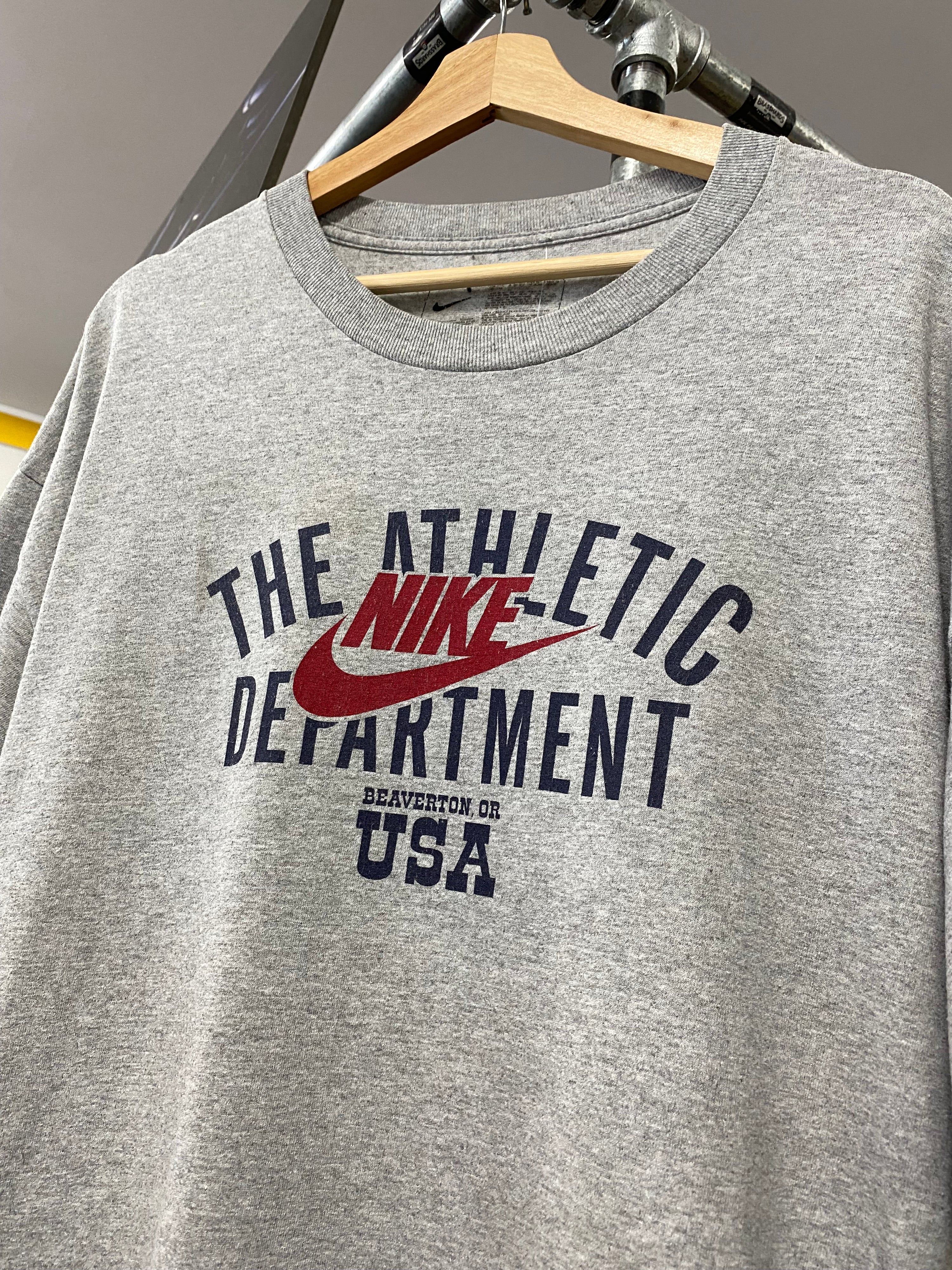 [XL] Nike Athletic Department Beaverton USA Grey Tee