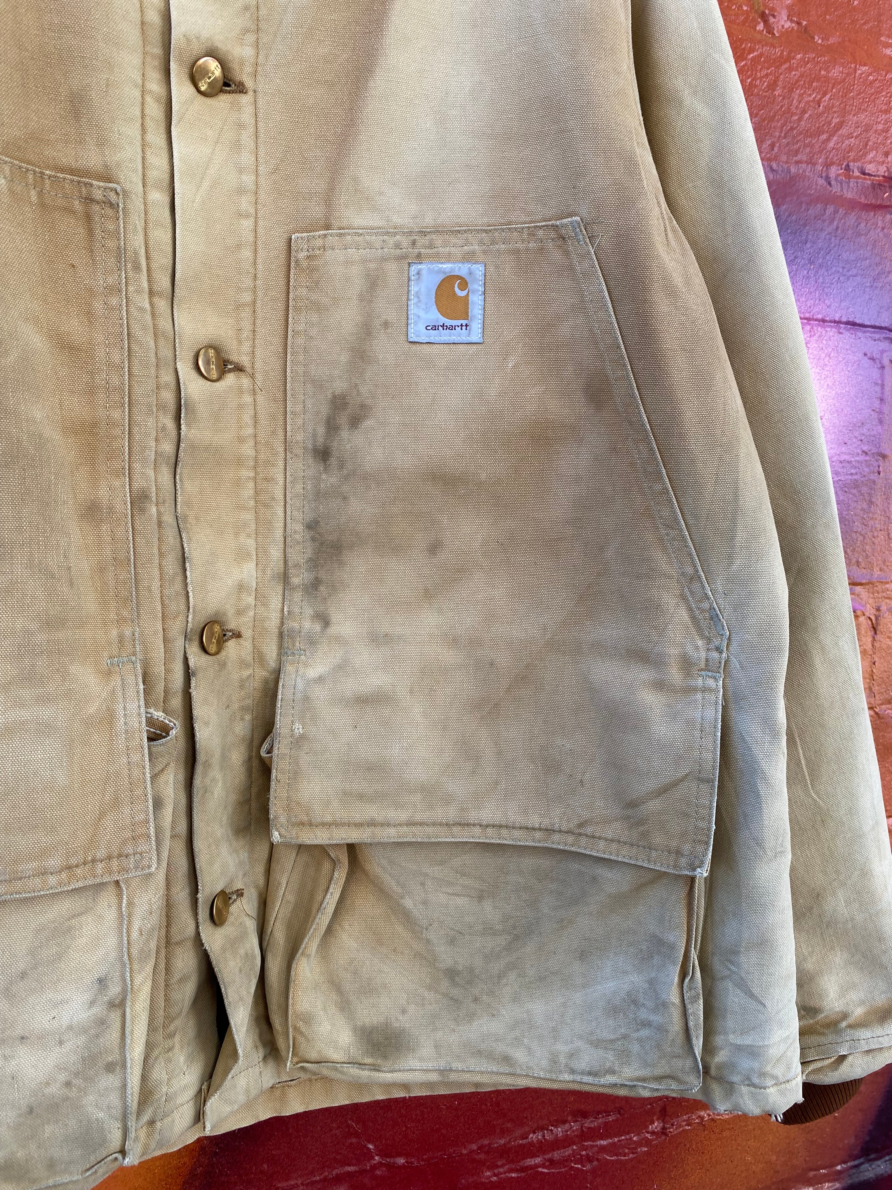 [XL] Vintage Carhartt Tan Duck Hunt Jacket