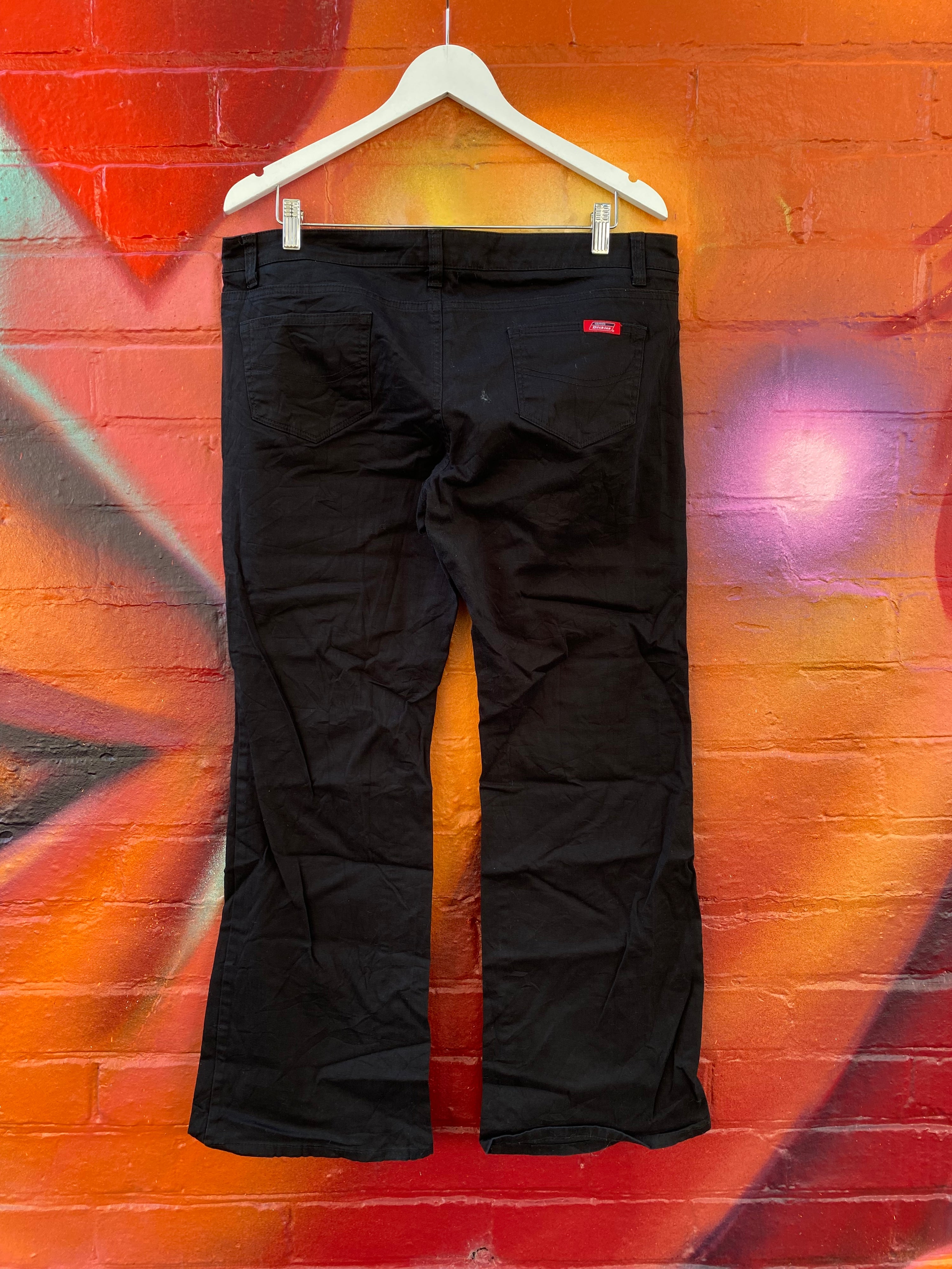 [38] Dickies Black Flared Leg Pants D149