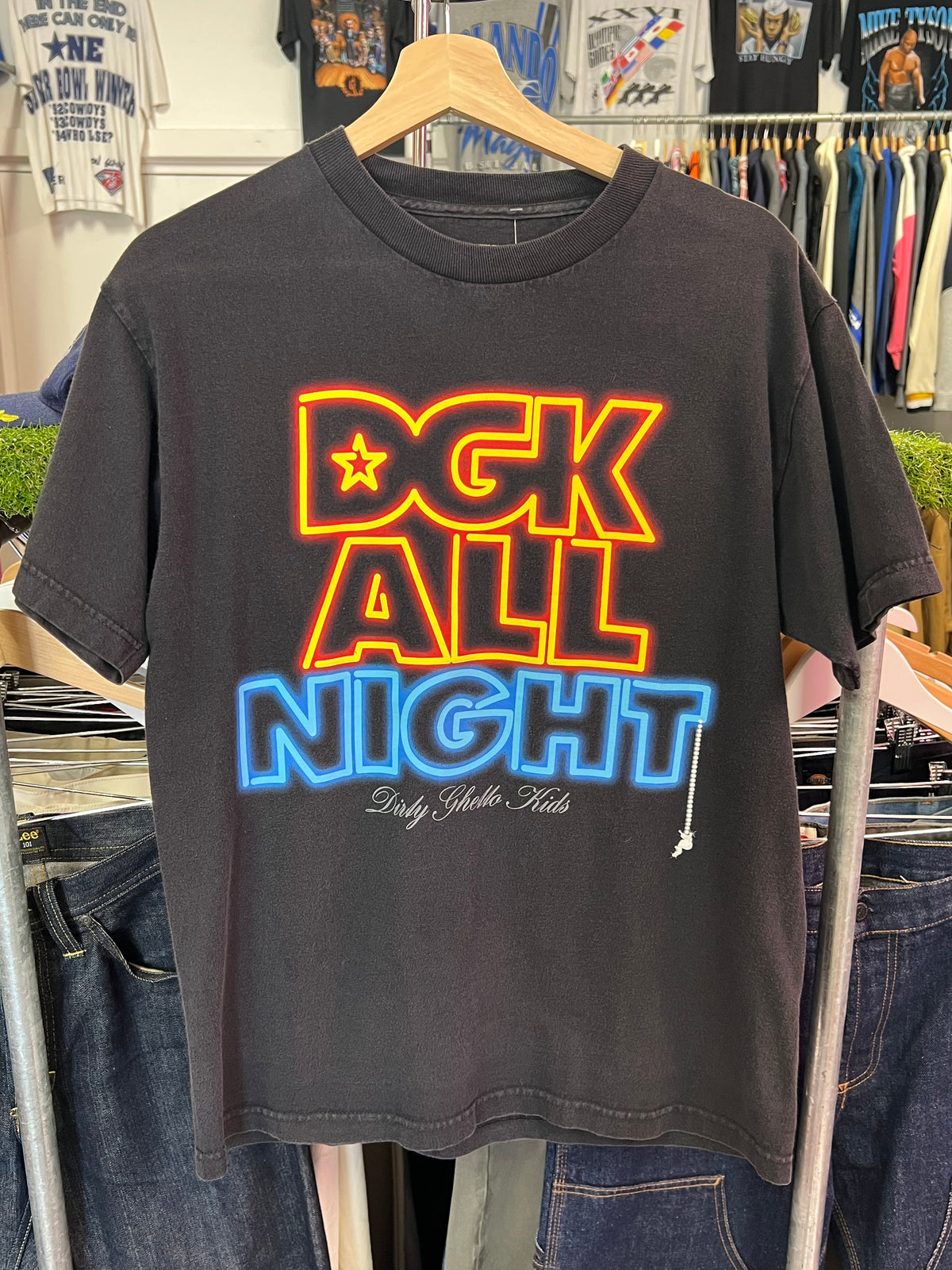 [M] DGK All Night Red/Blue Neon Black Tshirt
