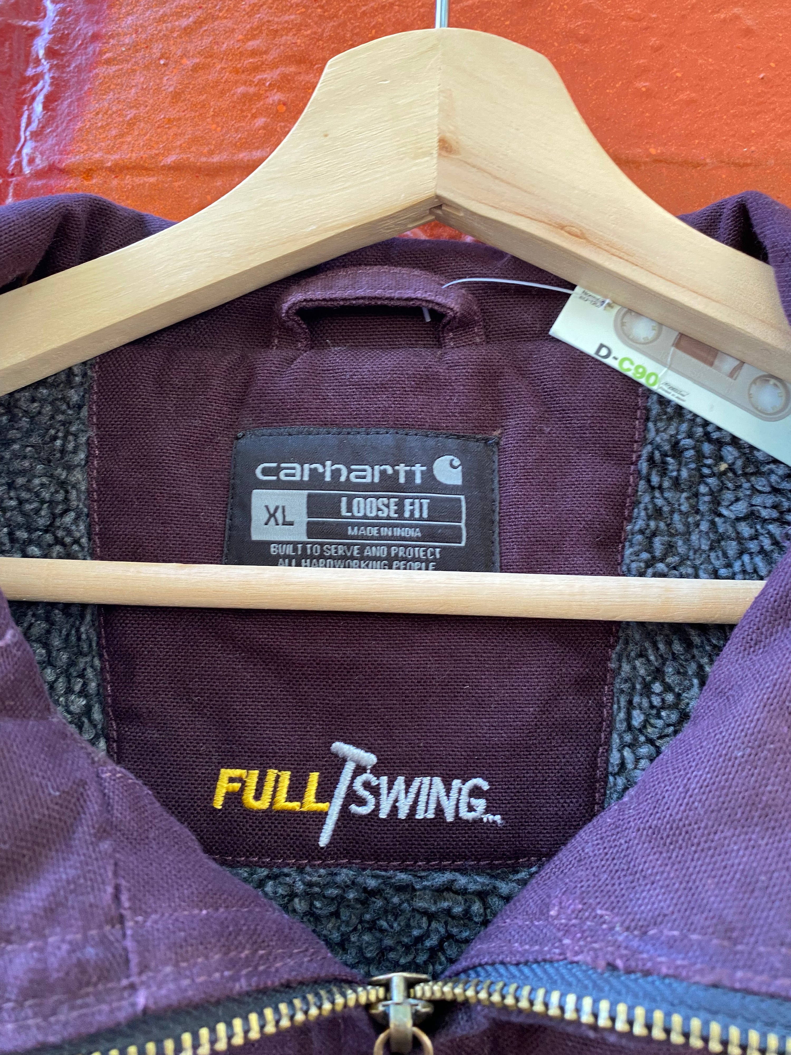 [XL] Carhartt Burgundy Full Swing Chore Jacket