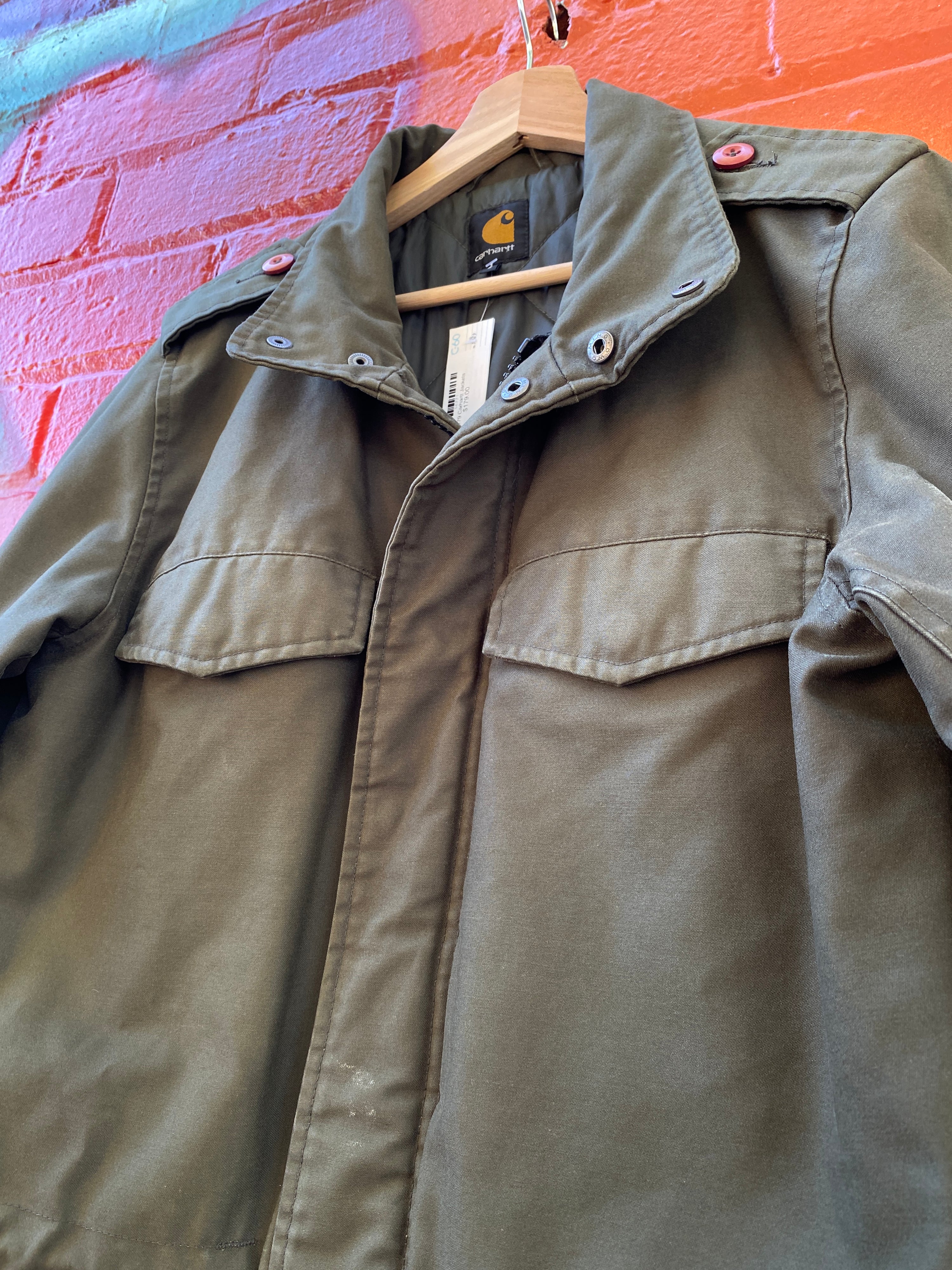 S - Carhartt Green Hickman Coat