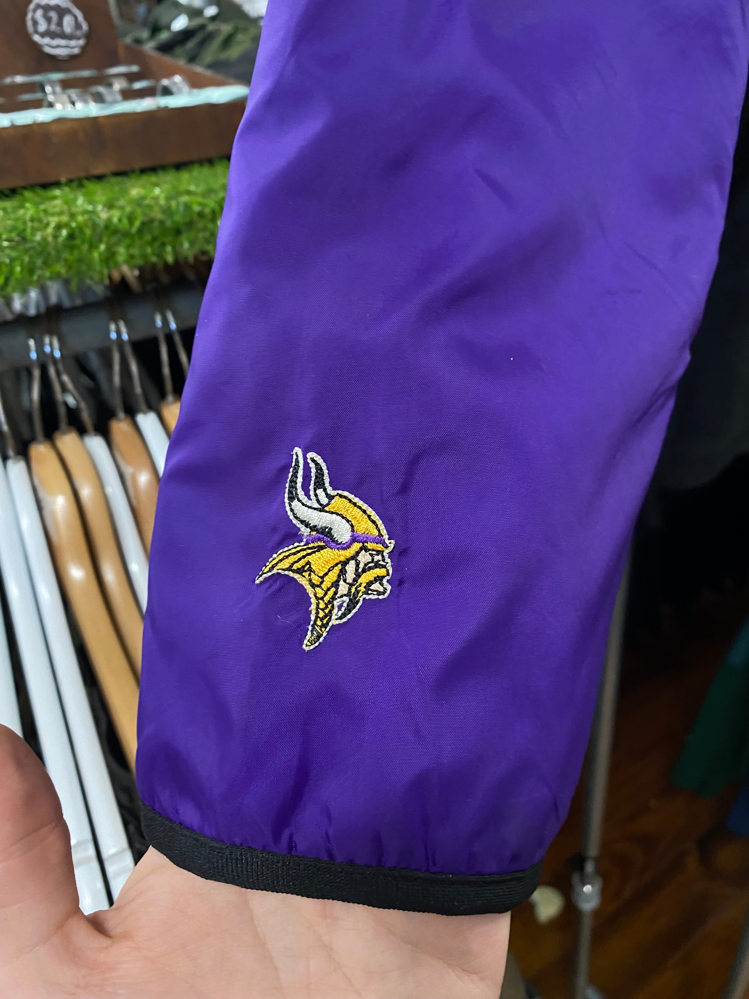 [L/XL] Minnesota Vikings 1/2 Fleece Zip Up