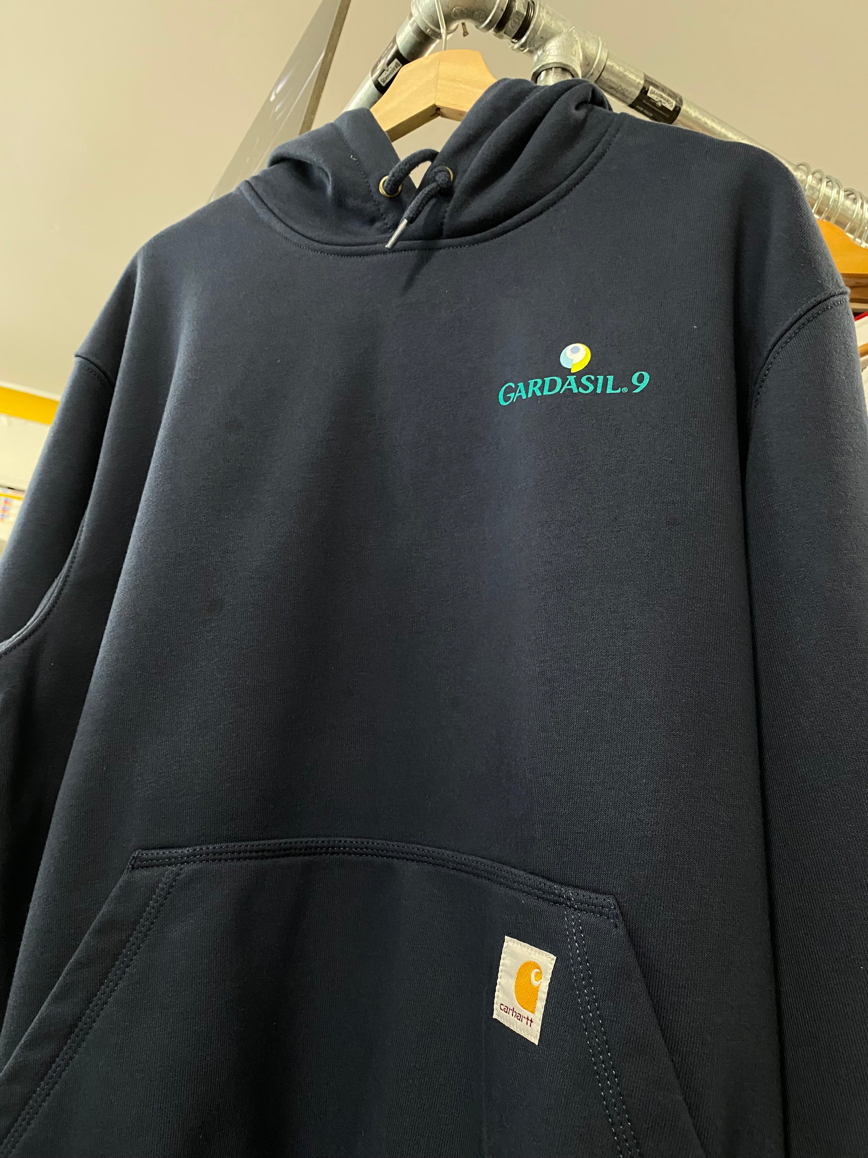 [L] Carhartt 'Gardasil 9' Blue Hoodie