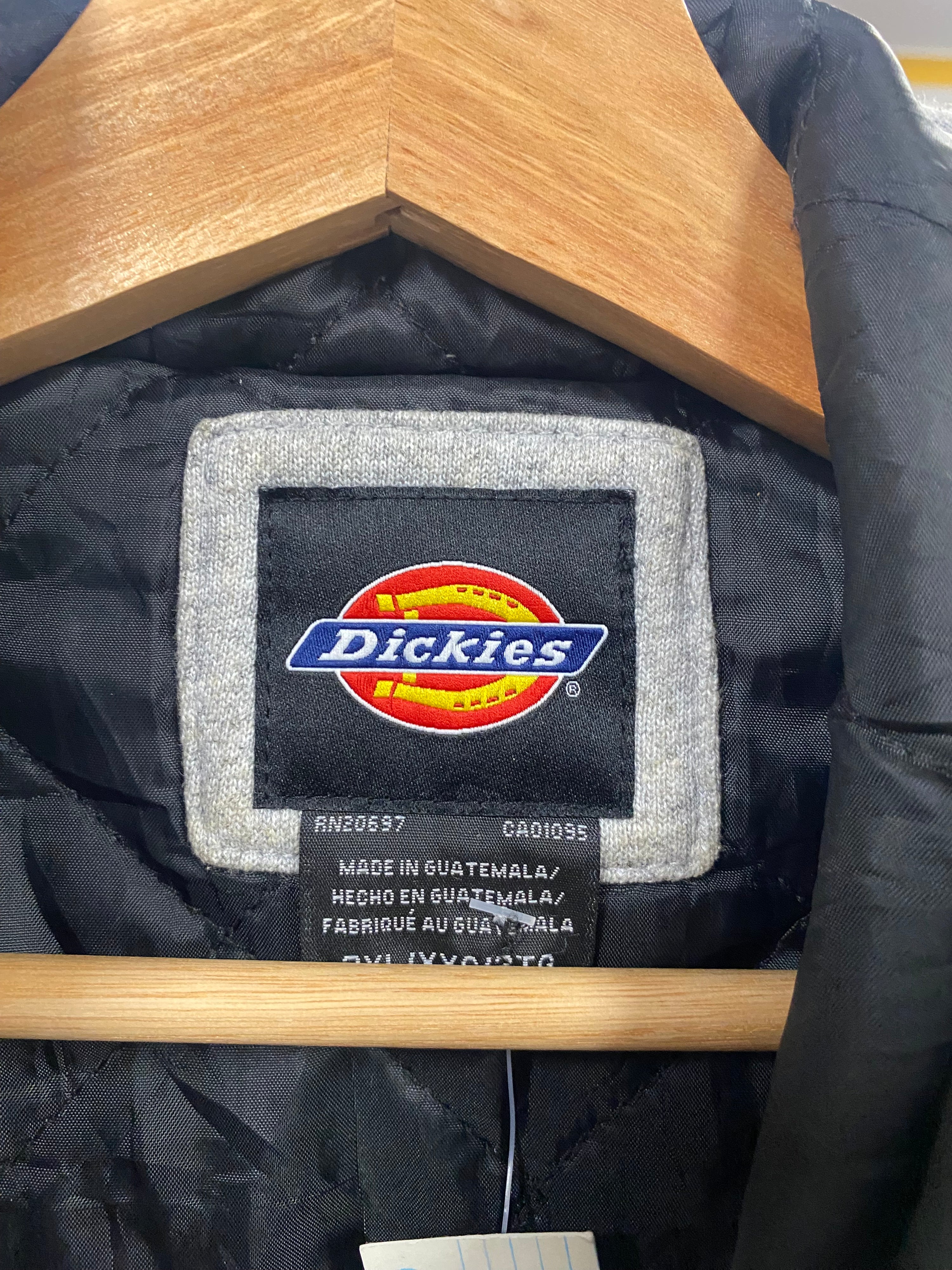 [2XL] Dickies Grey Quilt-Lined Zip Hoodie