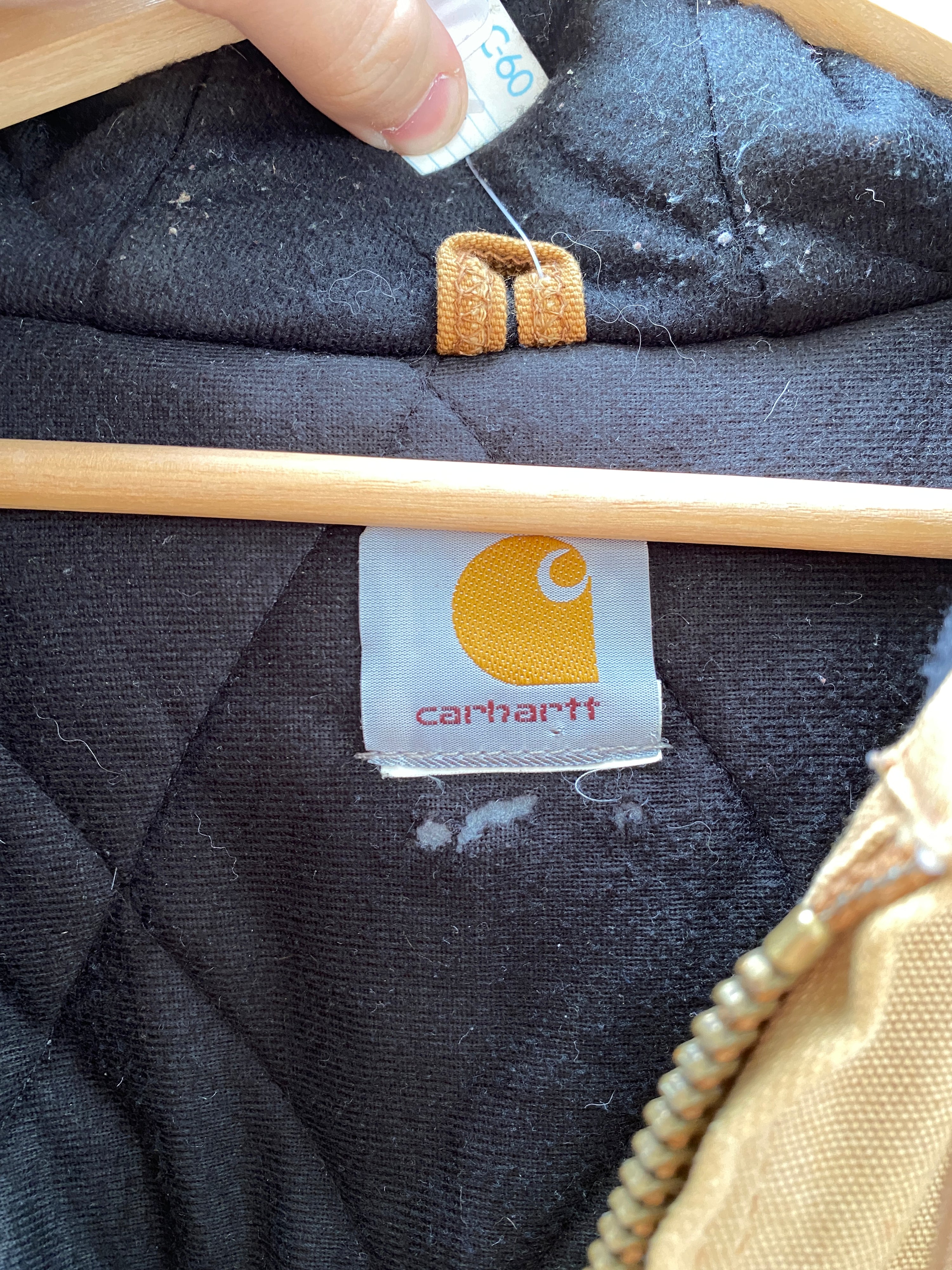 2XL - Carhartt Active Hooded Jacket Faded Tan