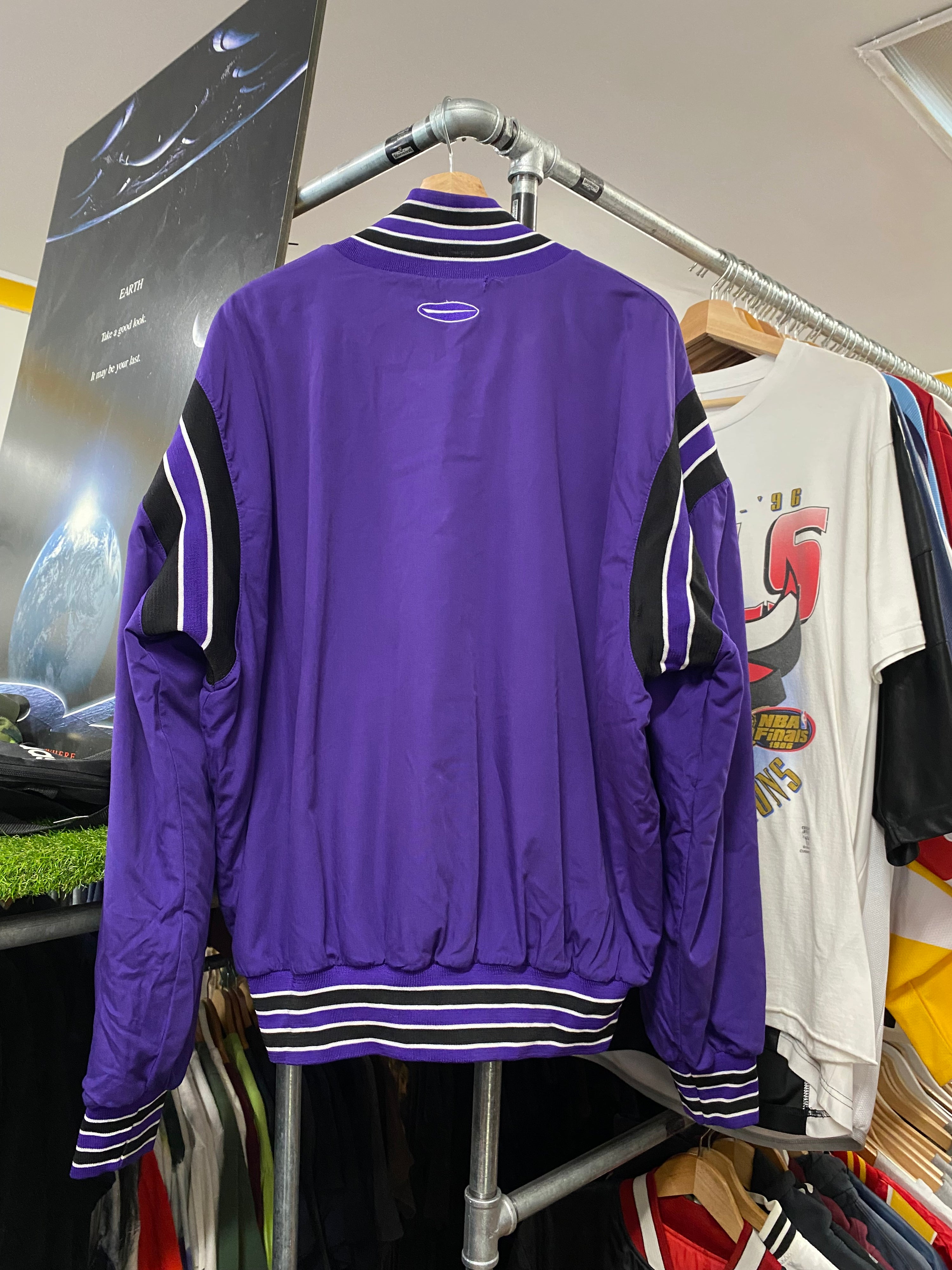 [L] Midland Purple Button Up Jacket